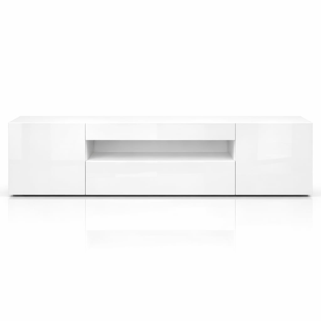 GOODproduct Table basse »LORENZO 2, TV-Board, TV-Kommode, TV-Schrank, TV-Unterschrank, TV-Möbel« Modernes lackiertes Hochglanz TV-Board, grifflos, Breite 200 cm
