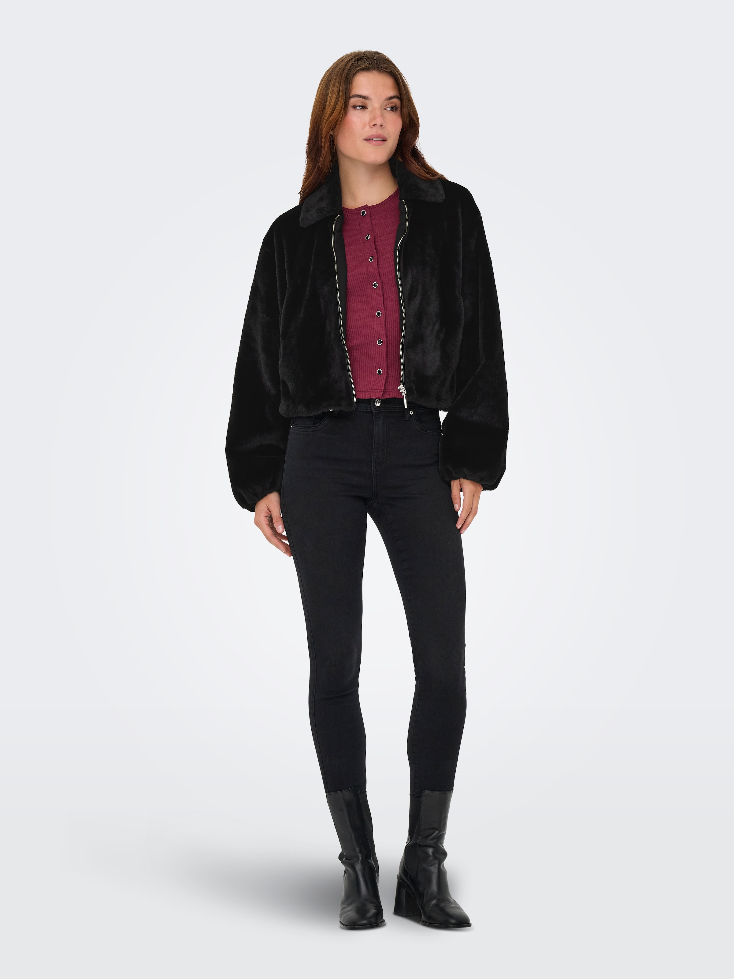 ONLY Veste en peluche »ONLDANA LIFE FAUX FUR JACKET CC OTW« ohne Kapuze