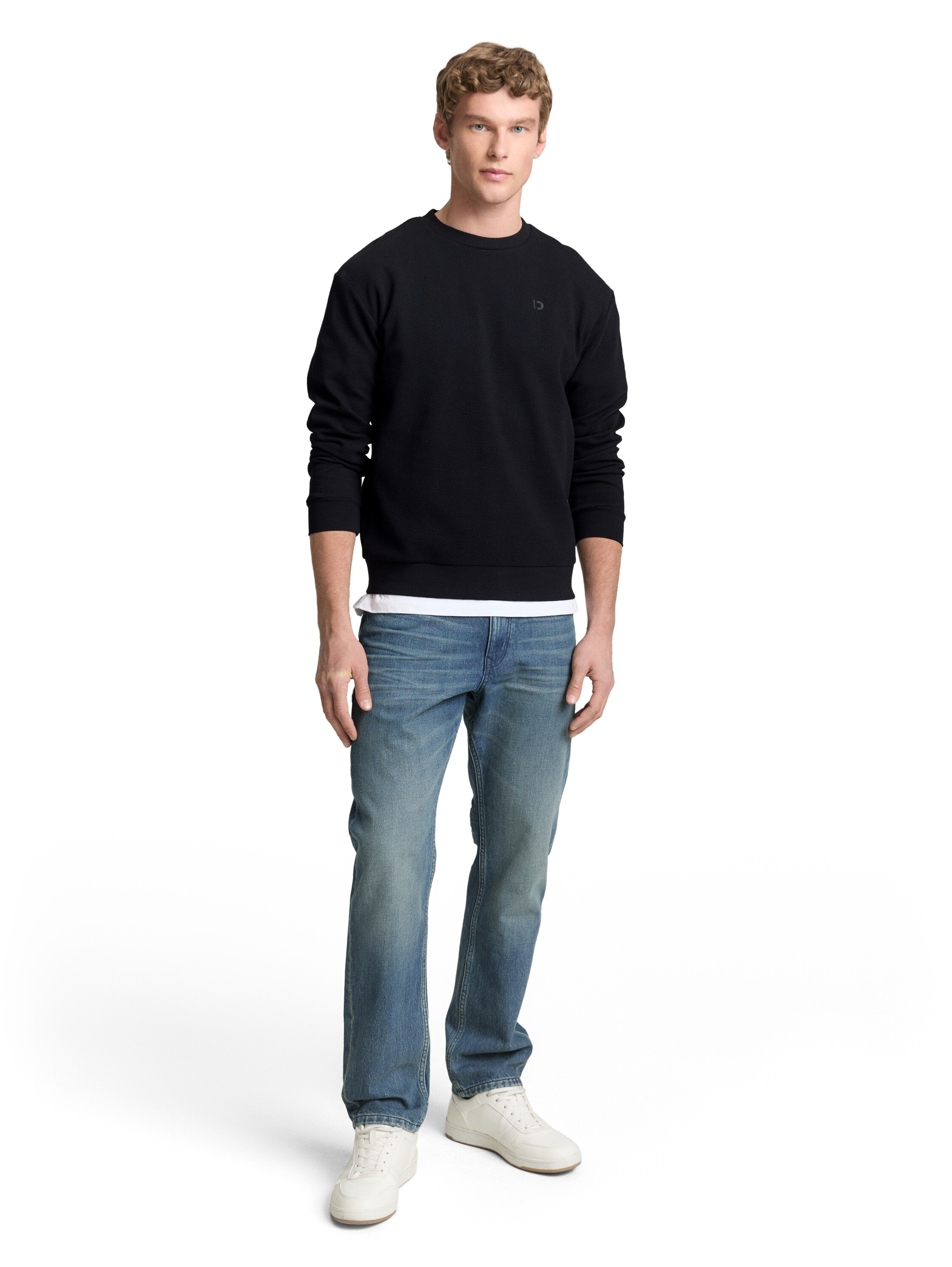 TOM TAILOR Denim Sweat-shirt , mit Logo Stickerei
