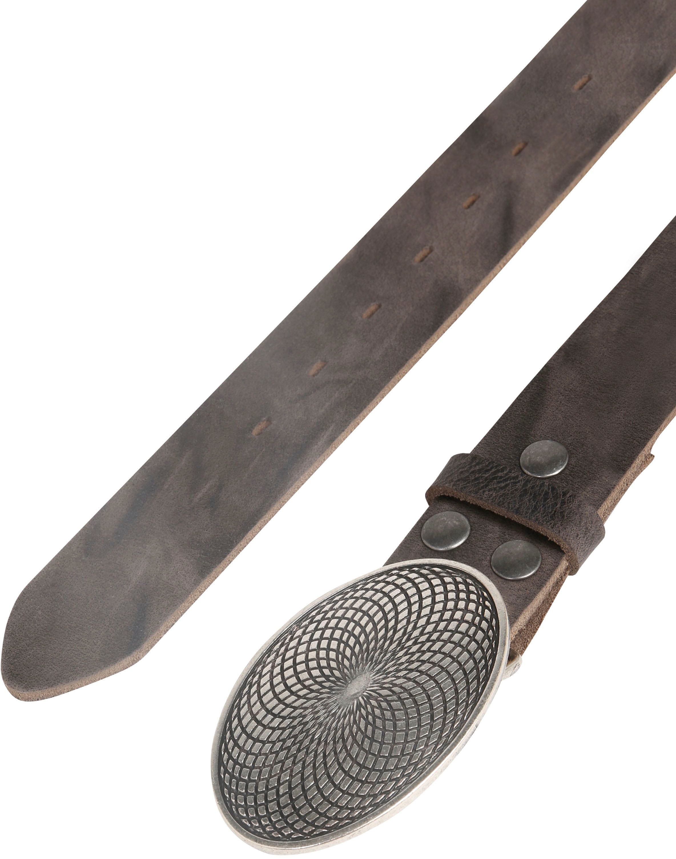 RETTUNGSRING by showroom 019° Ceinture en cuir mit Koppelschliesse im Antik-Look