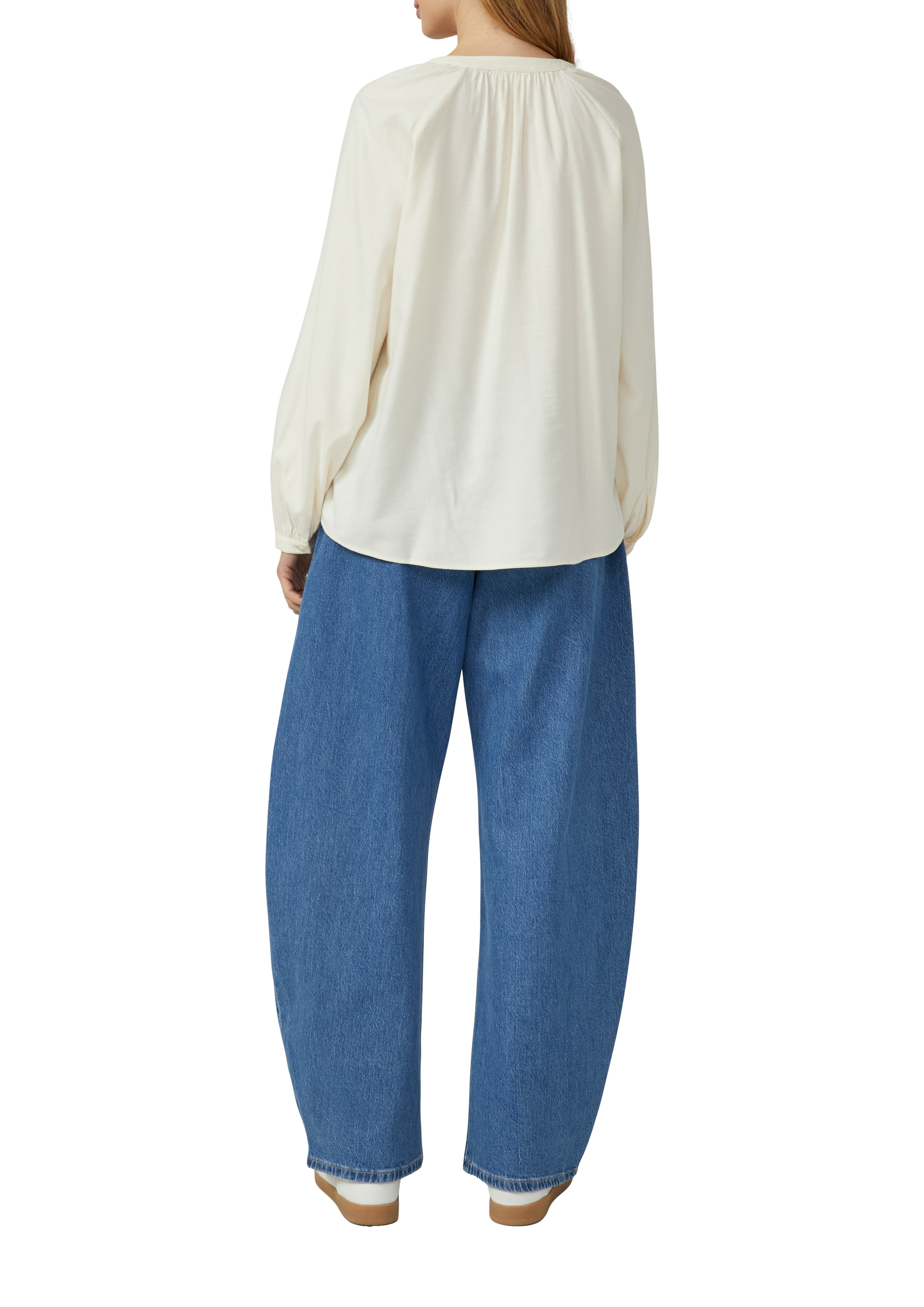 s.Oliver Blouse en flanelle mit Raffung