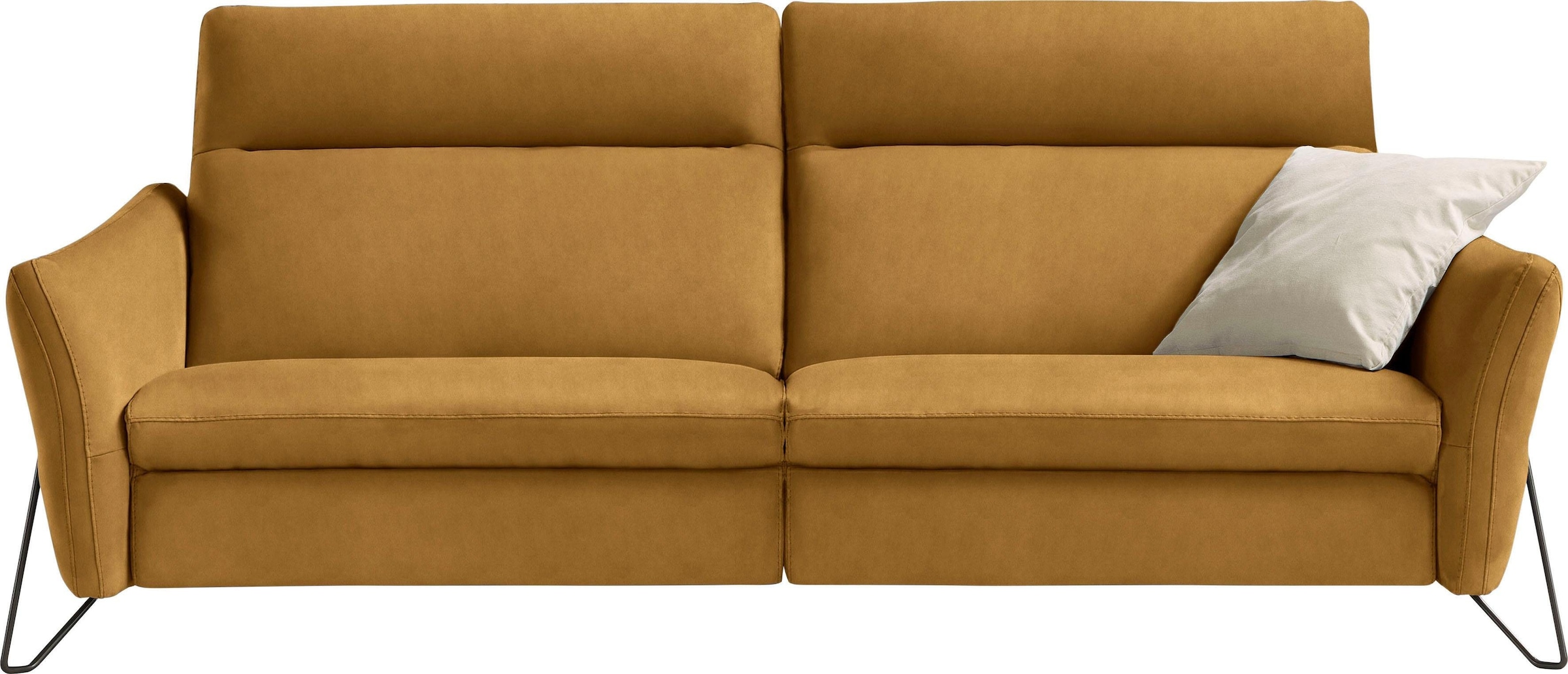 Egoitaliano 2-places »Gaia, modern, elegant und super komfortabel mit hoher Rückenlehne« erstklassiger Sitzkomfort, Inkl. 2 Relaxfunktionen, mit Designfuss