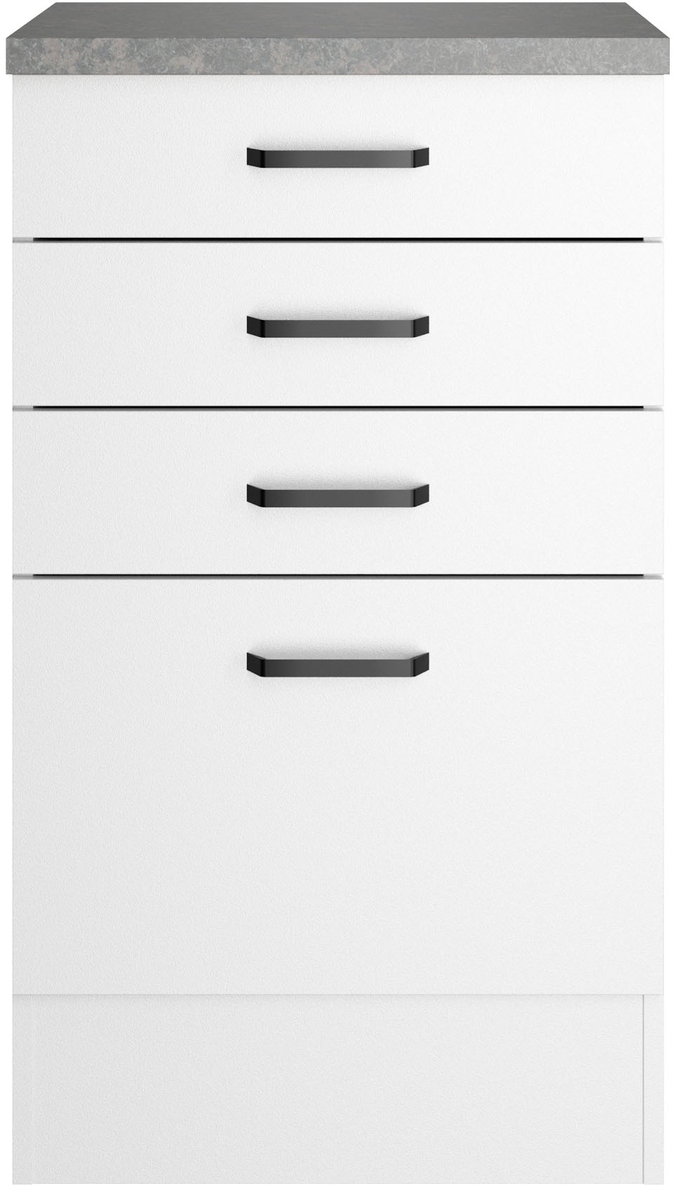 OPTIFIT Armoire basse »OPTImulti« Breite 50 cm, Tiefe 50 cm, mit 3 Schubkästen, 1 Auszug