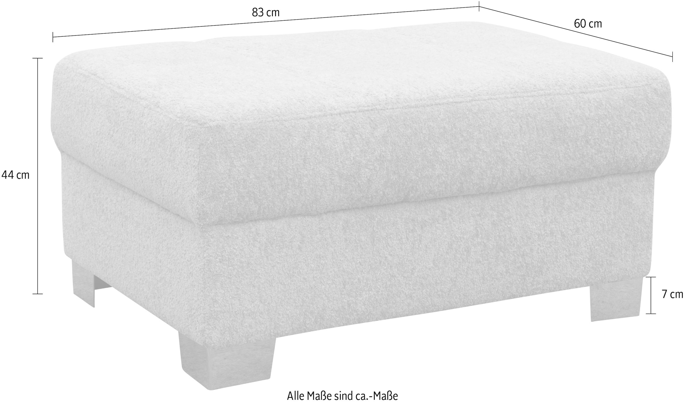 GOODproduct Hocker »Lolland« passend zum Sofa Lolland, Breite 83 cm, individuell zu kombinieren