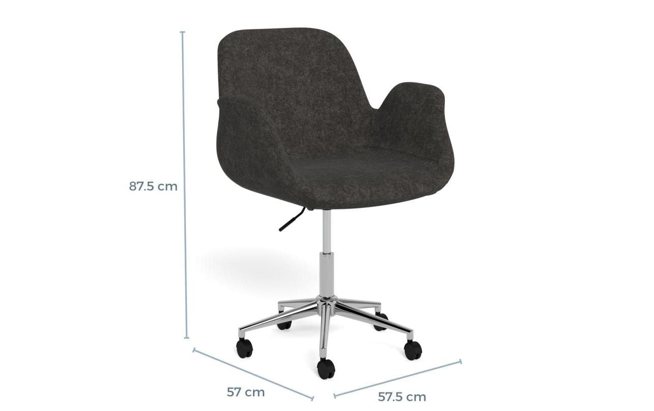 AC Design Chaise pivotante »Beth, Stuhl, Polsterstuhl« () Stuhl,dunkelgrau,Drehfunktion