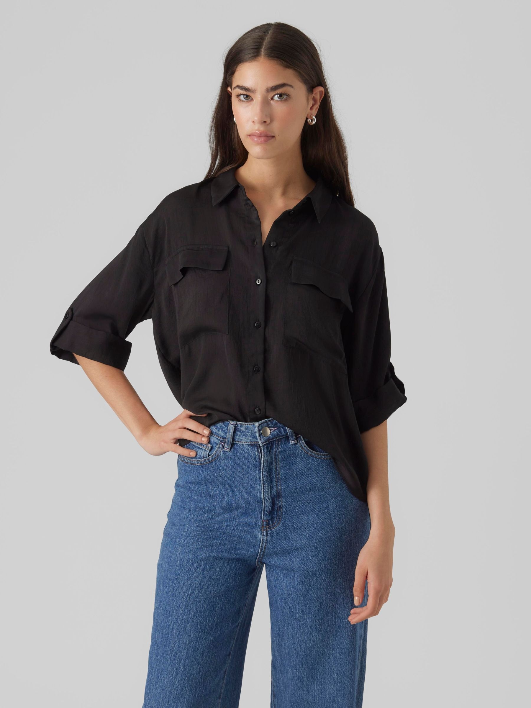 Vero Moda Blouse à manches courtes »VMFABIANA 3/4 SHIRT VMA NOOS«