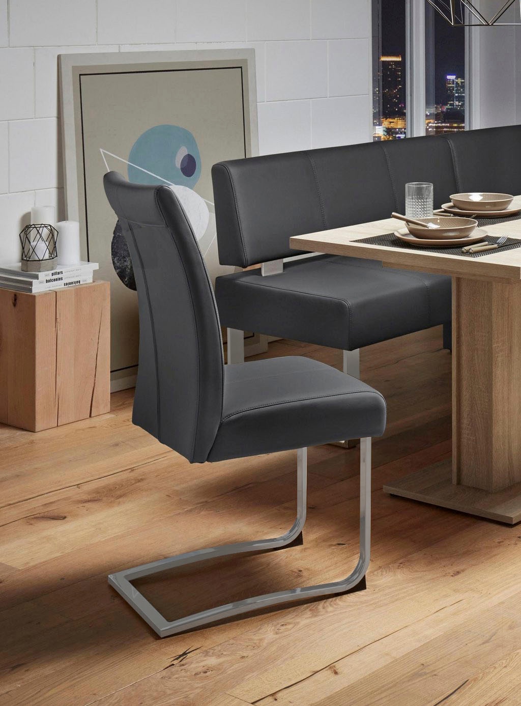 Home affaire Chaise cantilever »Rab« (Set) 2 cuisBezug in verschiedenen Qualitäten, maximale Belastbarkeit 120 kg