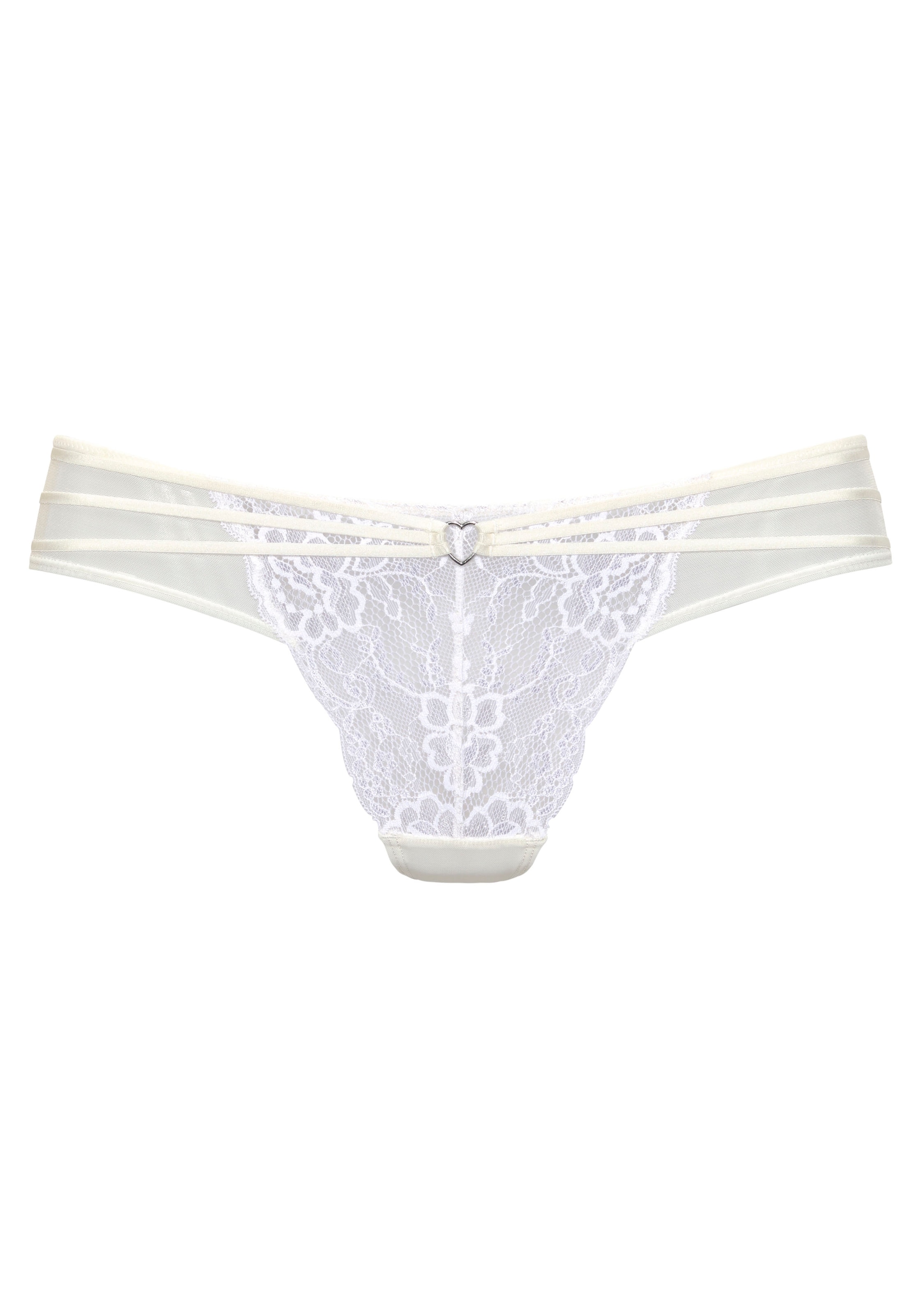 Vivance Slip string »Francesca« avec accessoire cœur délicat