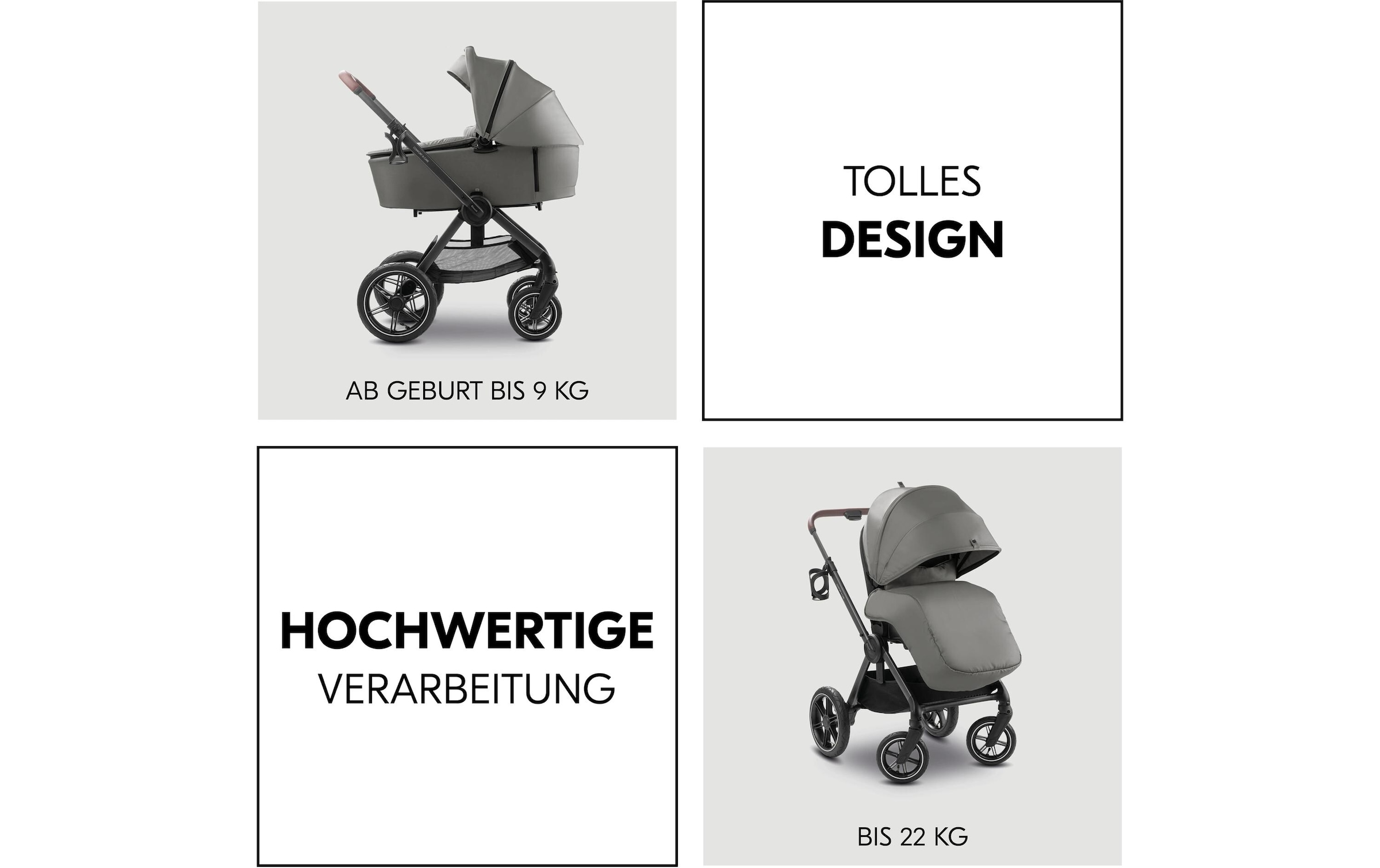 Hauck Kombi-Kinderwagen »Comfort N Care Air« 22 kg