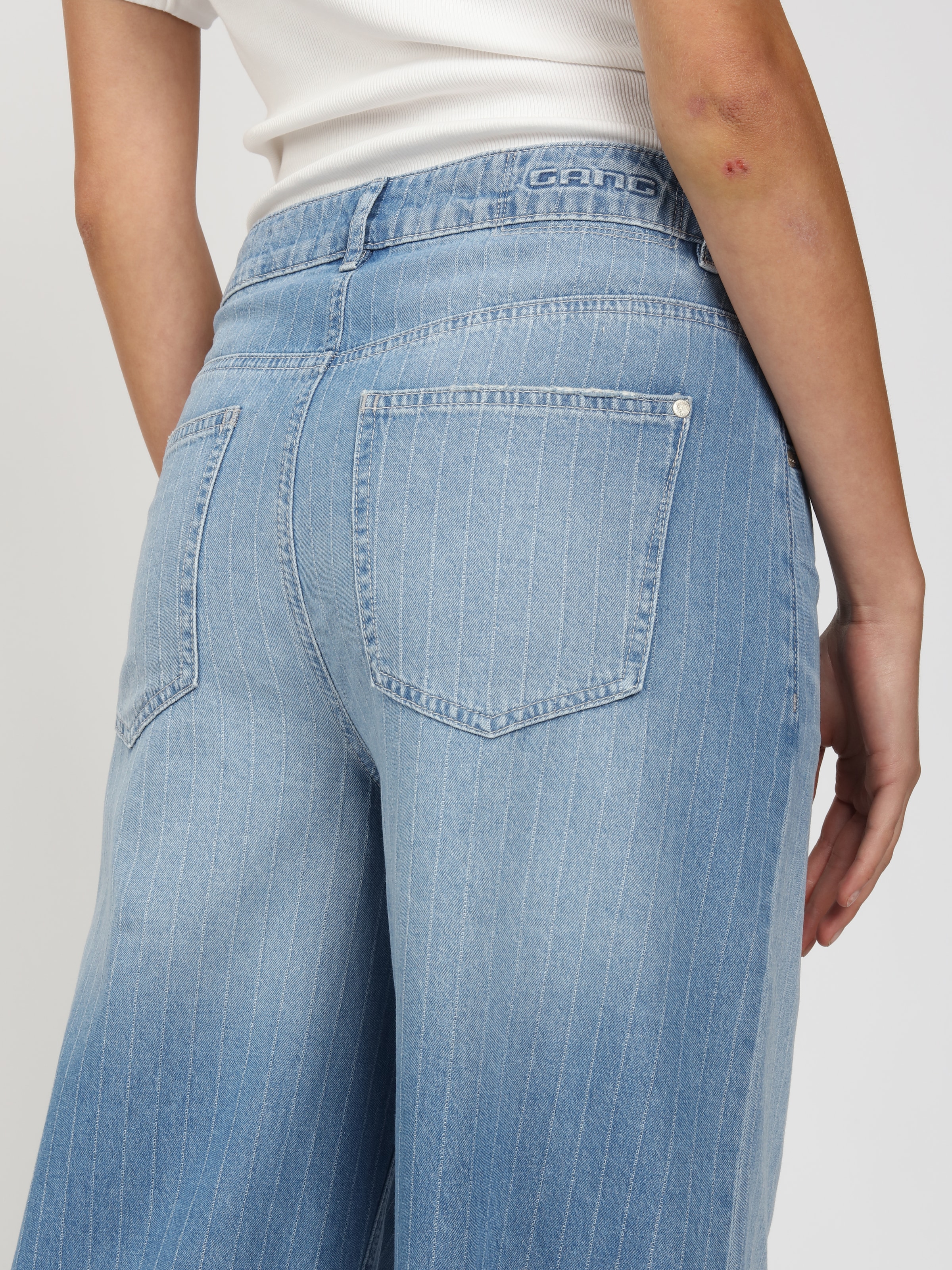GANG Jeans loose fit »94SARINA« avec rayures tissées, coupe Barrel Fit