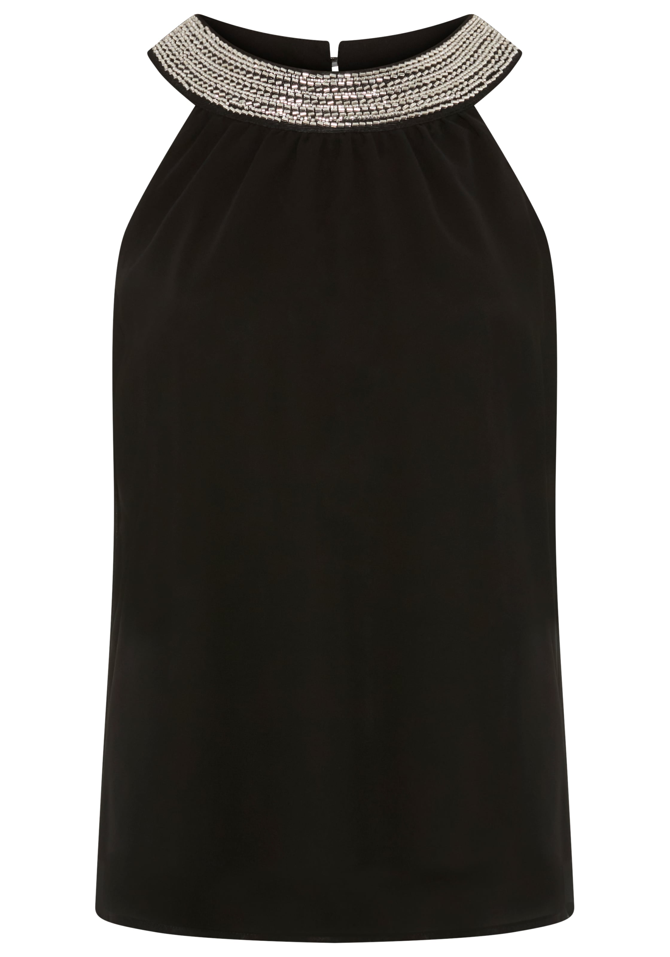 Laura Scott Top chemisier mit Rundhalsausschnitt, A-Linie, hüftlange Schnittform