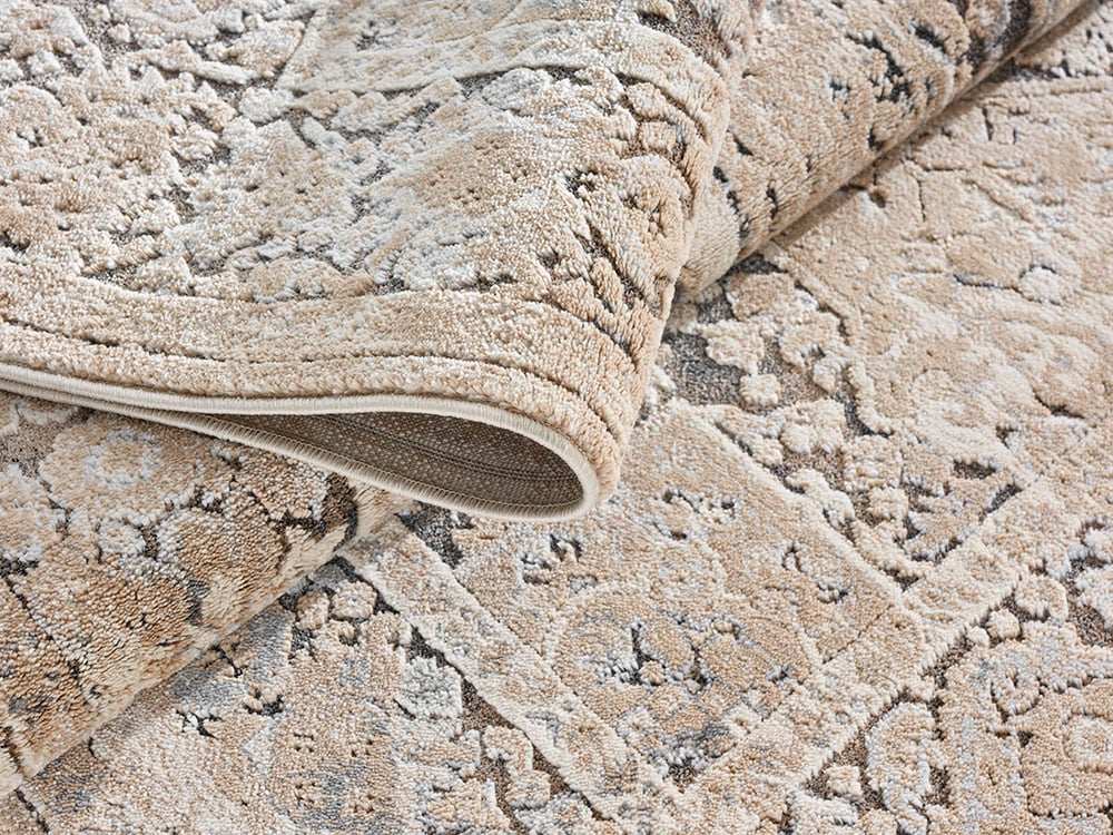 GOODproduct Tapis »Kylan, Hoch-Tief-Struktur, dezenter Glanz« Rectangulaire 9 mm Höhe Schrumpf-Garn-Effekt, im Vintage-Look, dichte Qualität, Wohnzimmer