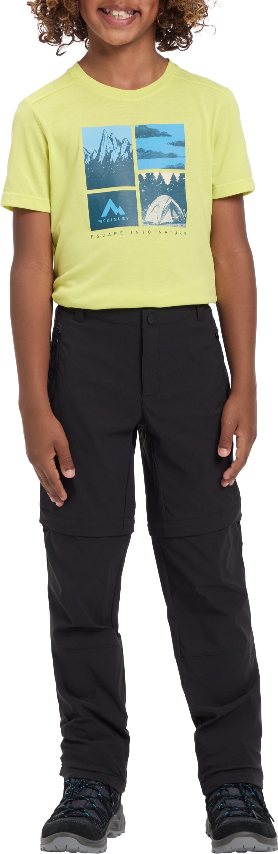 McKINLEY Pantalon de plein air »JU.-ABZIPPHOSE AARON ZFF PNT B«  en tissu stretch 4 directions, avec technologie DRY PLUS, respirant