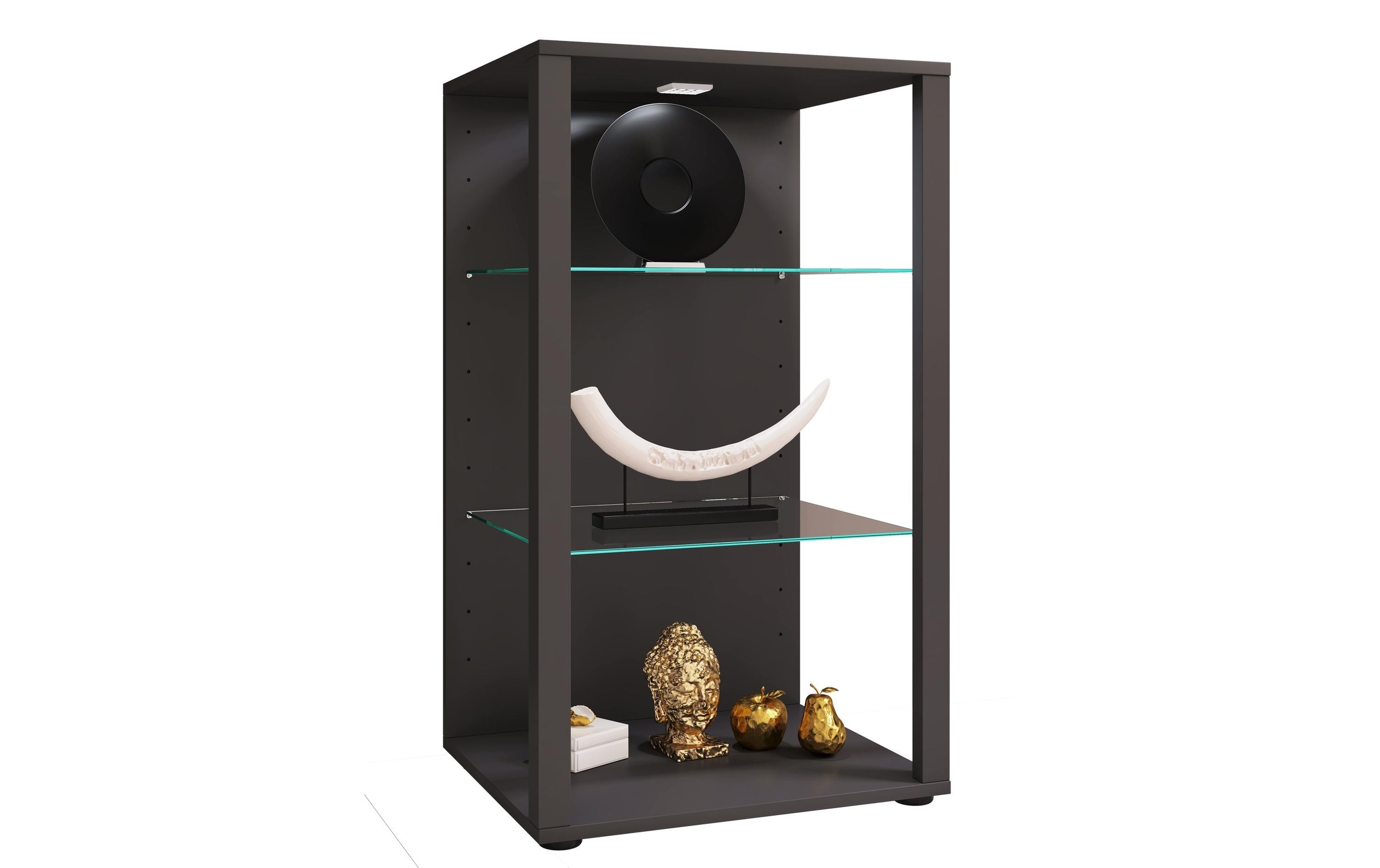 VCM Vitrine »Glasol XL 52 x 90 cm« Offene Glasvitrine mit verstellbaren Glasböden