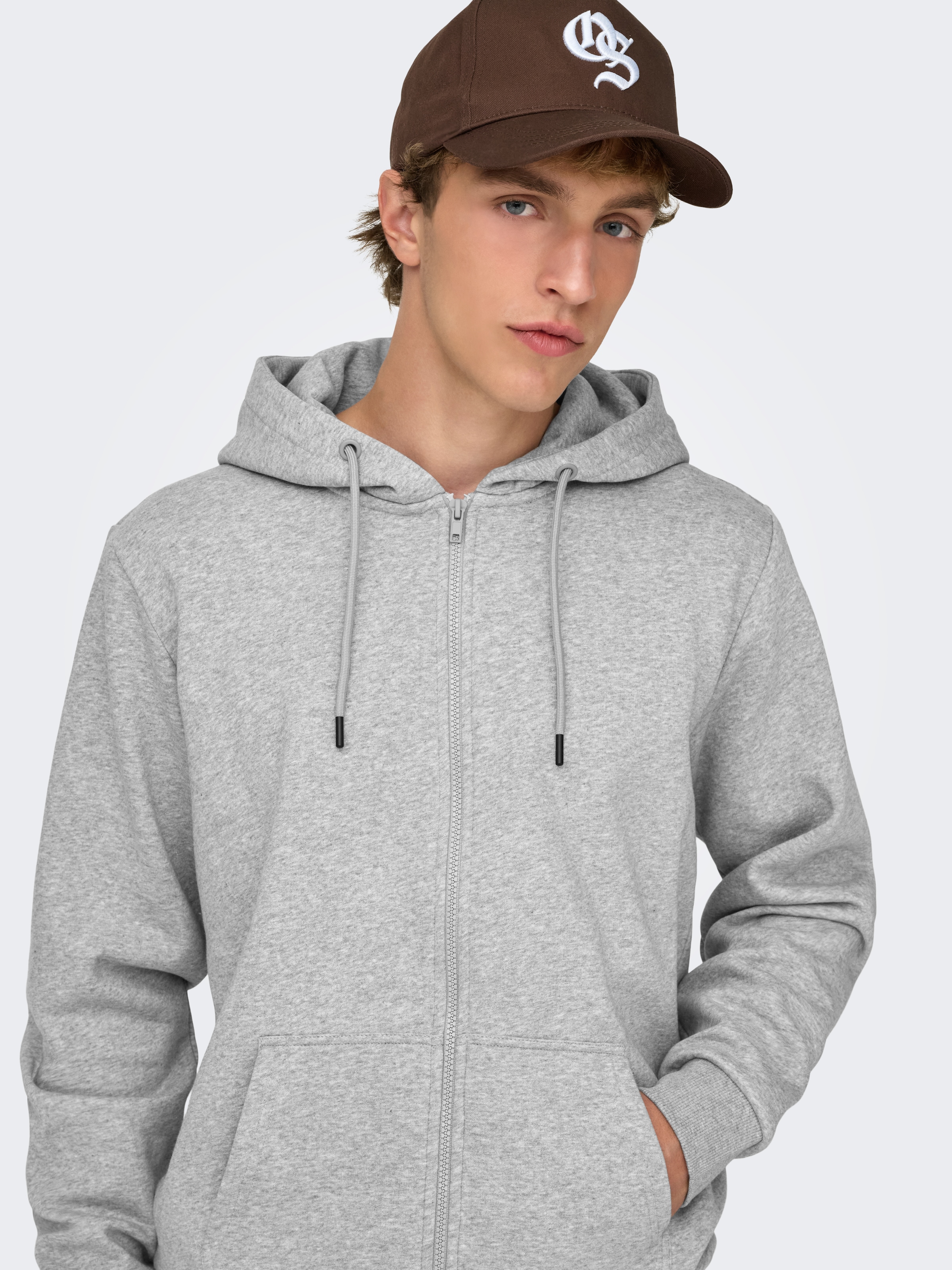 ONLY & SONS Sweat à capuche »CERES LIFE ZIP THR. HOODIE SWEAT«
