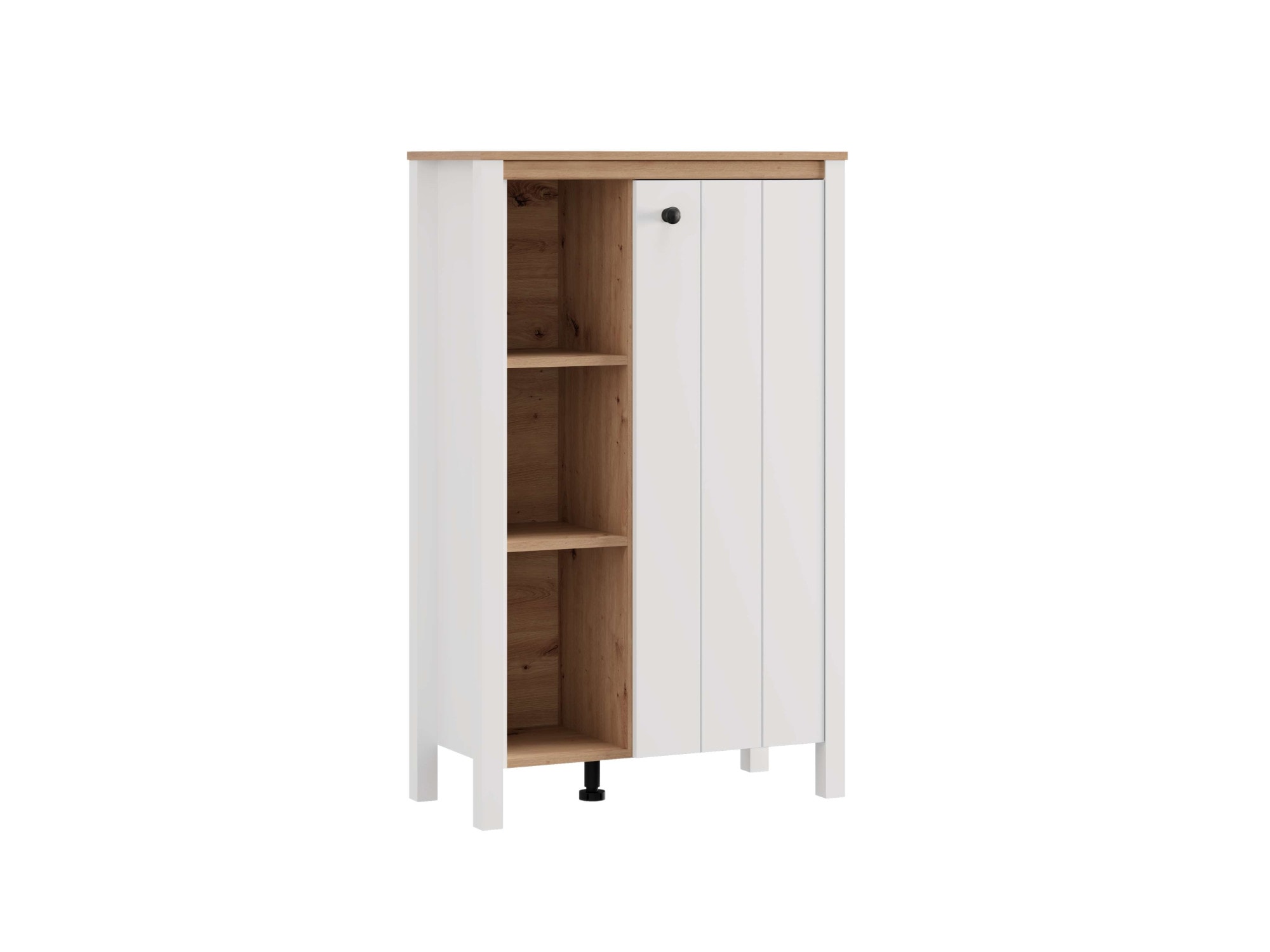 Home affaire Buffet haut »BEDFORD, Hochkommode, Vitrine, Glasvitrine, Kombi-Highboard« Profil MDF 2D recouvert, marquage à chaud
