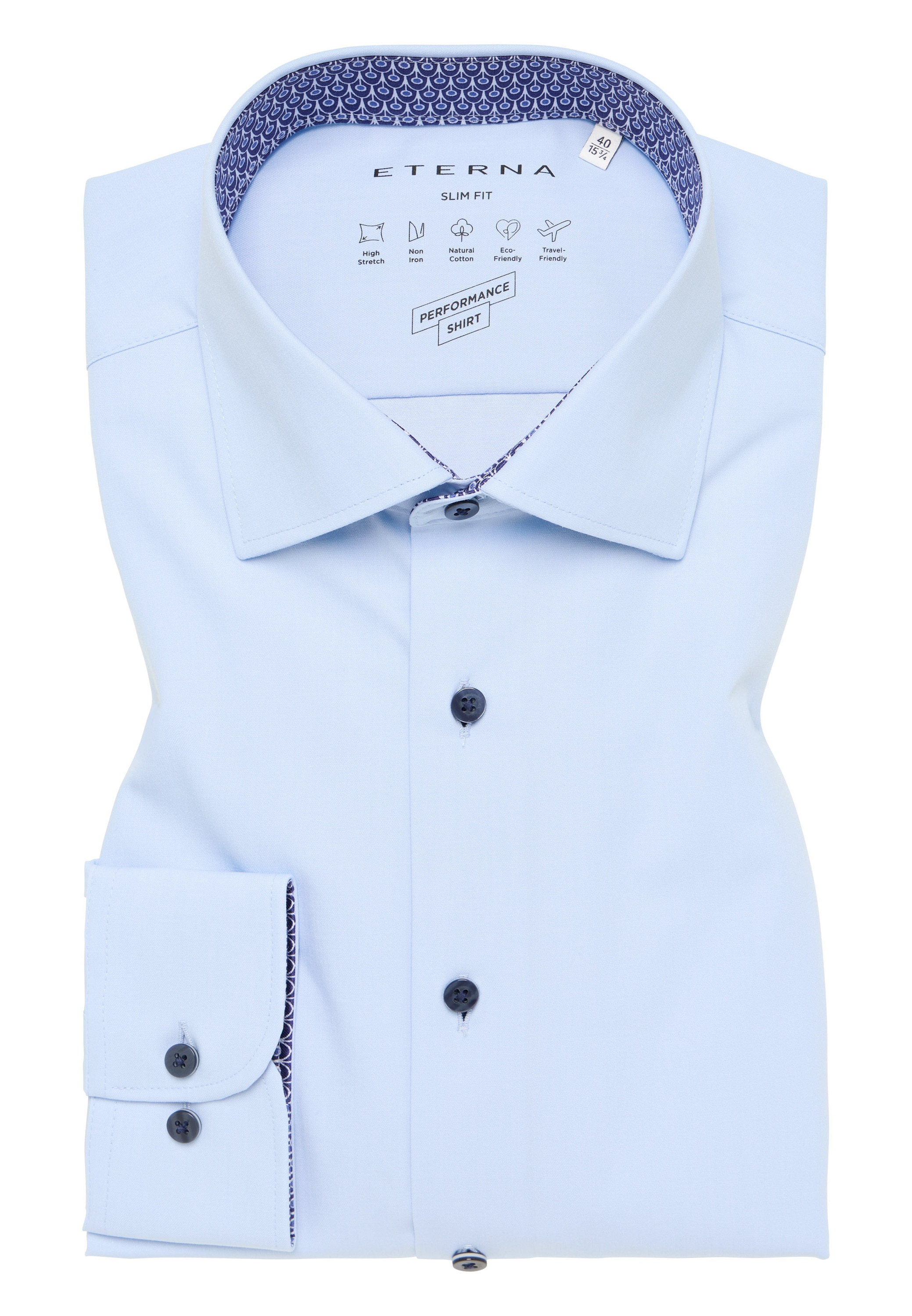 Eterna Chemise à manches longues »SLIM FIT« NON IRON (bügelfrei)