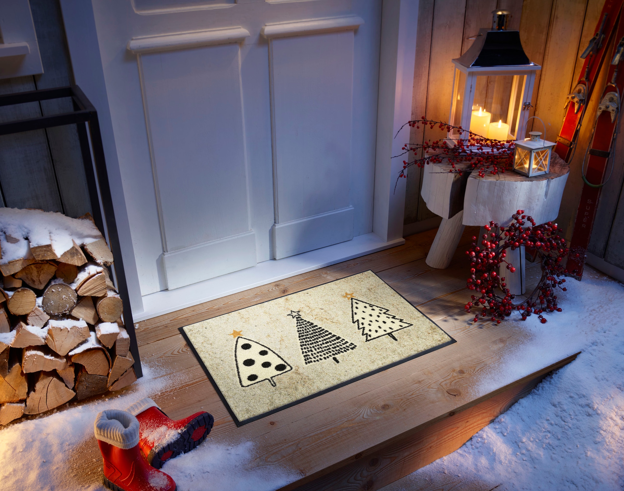 wash+dry by Kleen-Tex Fussmatte »Silent Night« rechteckig 7 mm Höhe