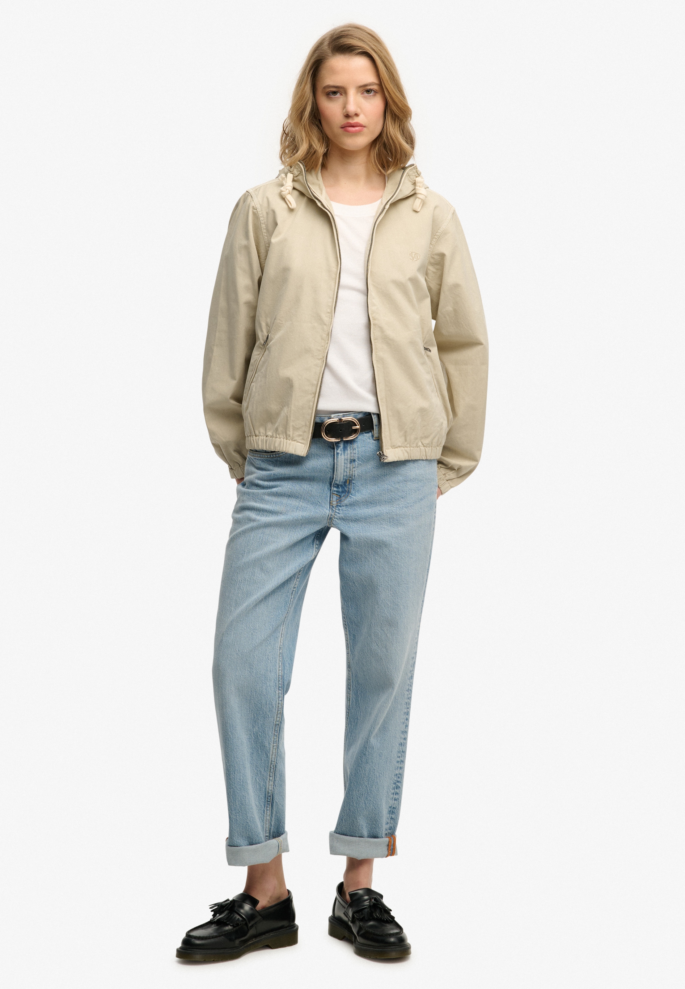 Superdry Parka »HOODED WASHED TWILL JKT« mit Kapuze