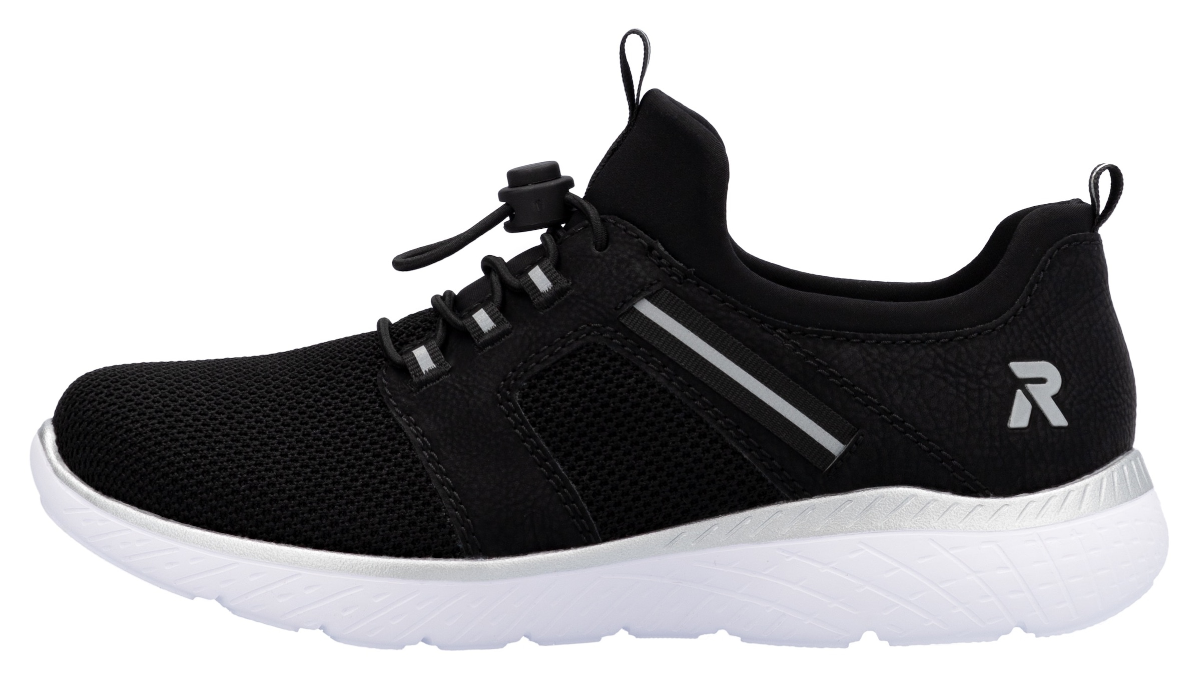 RIEKER Sport Baskets slip-on  , chaussure à enfiler, chaussure basse, sneaker de loisirs avec languettes d'enfilage
