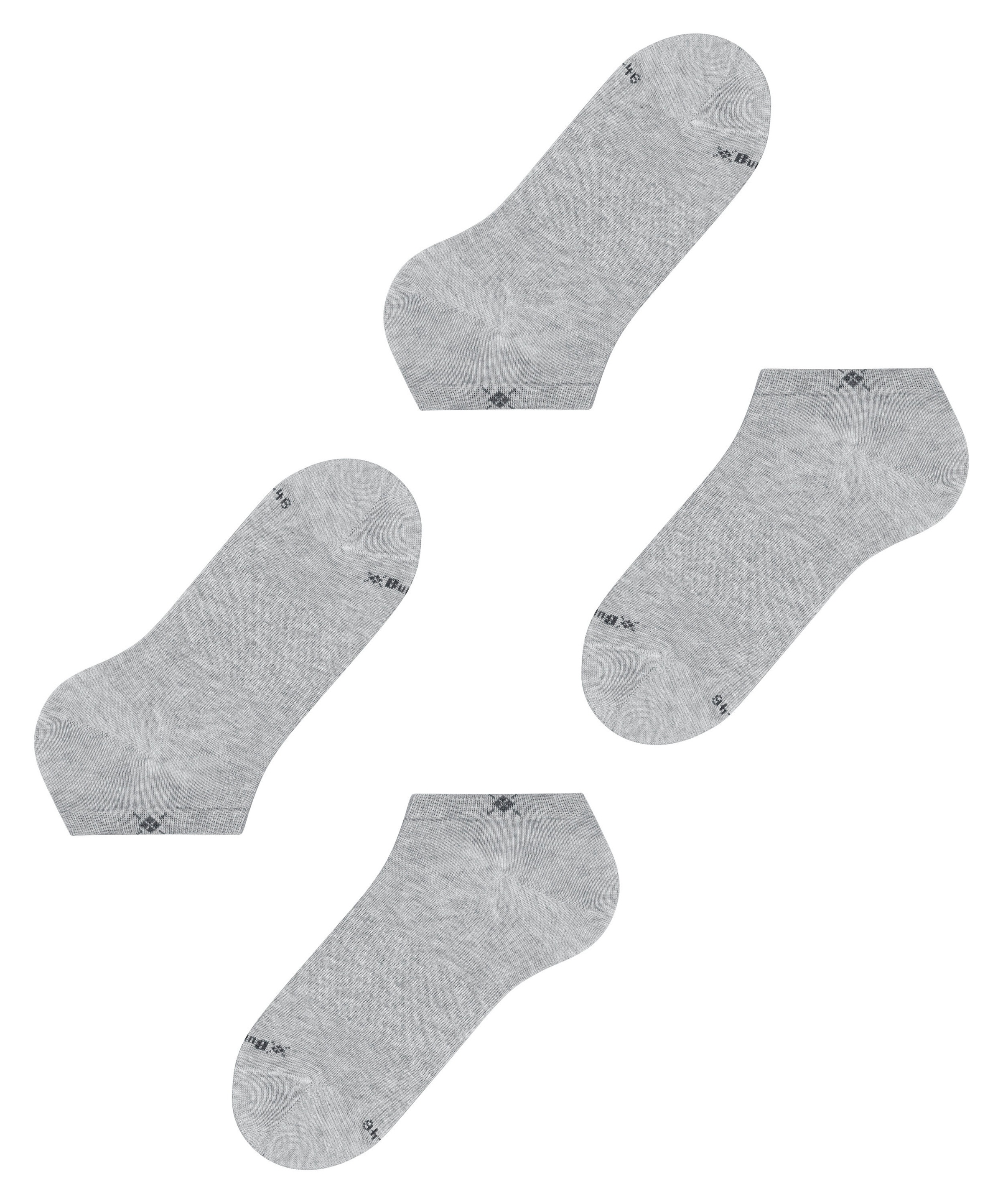 Burlington Chaussettes de baskets »Everyday« 2 paires,  uni, taille unique 40-46, logo Burlington tricoté