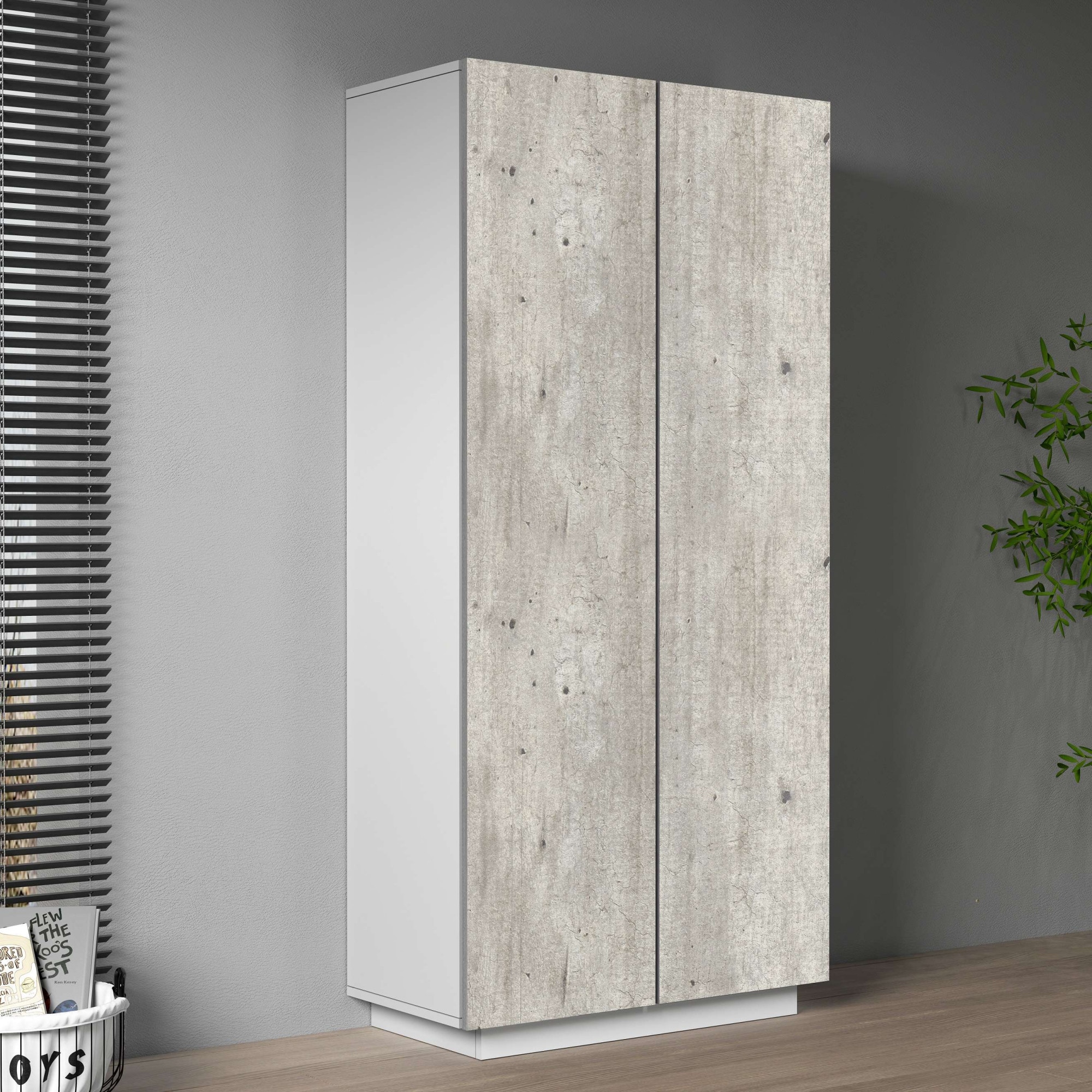 Home affaire Aktenschrank »Coro, Mehrzweckschrank, Büroschrank mit 2 Türen« & verstellbare Einlegeböden, Höhe 86 oder 166 cm, Made in Italy