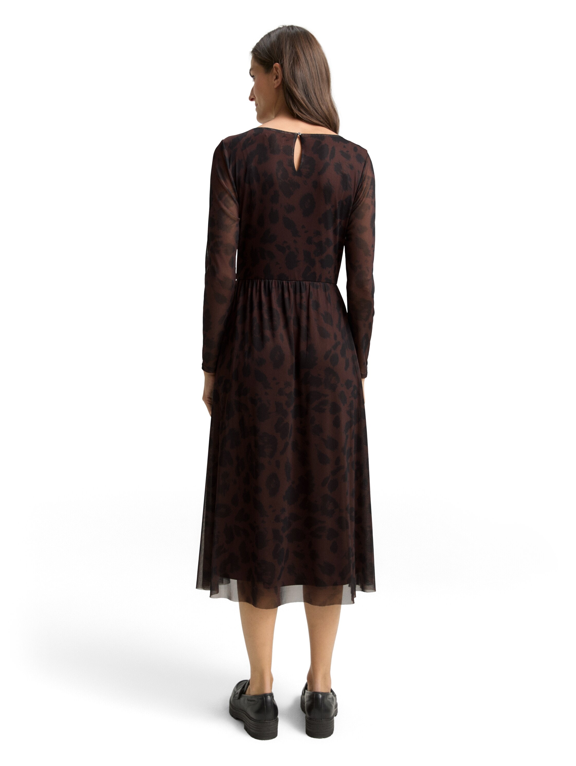 TOM TAILOR Robe en maille »Regular midi« mit Muster