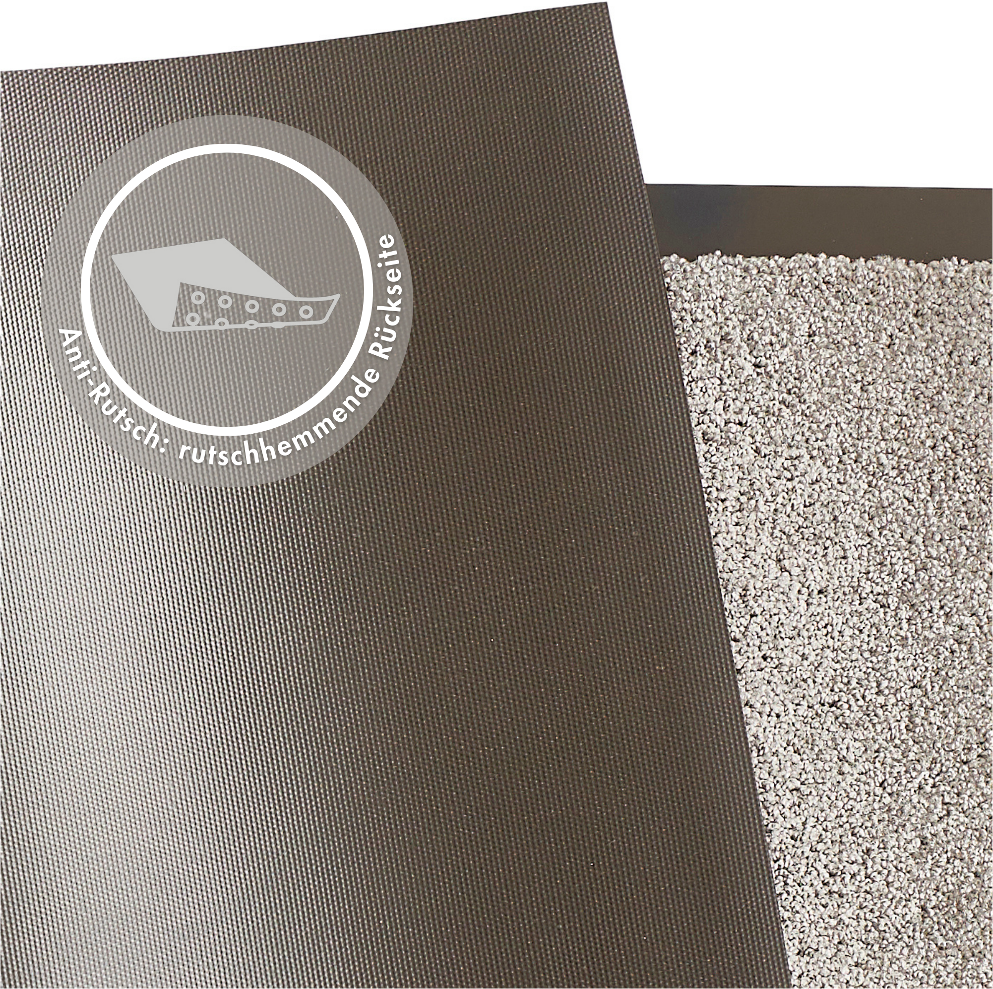 my home Tapis de sol »Emil, Made in Netherlands« Rectangulaire 6 mm Höhe Schmutzfangmatte, Uni Farben, rutschhemmend, waschbar (Handwäsche)