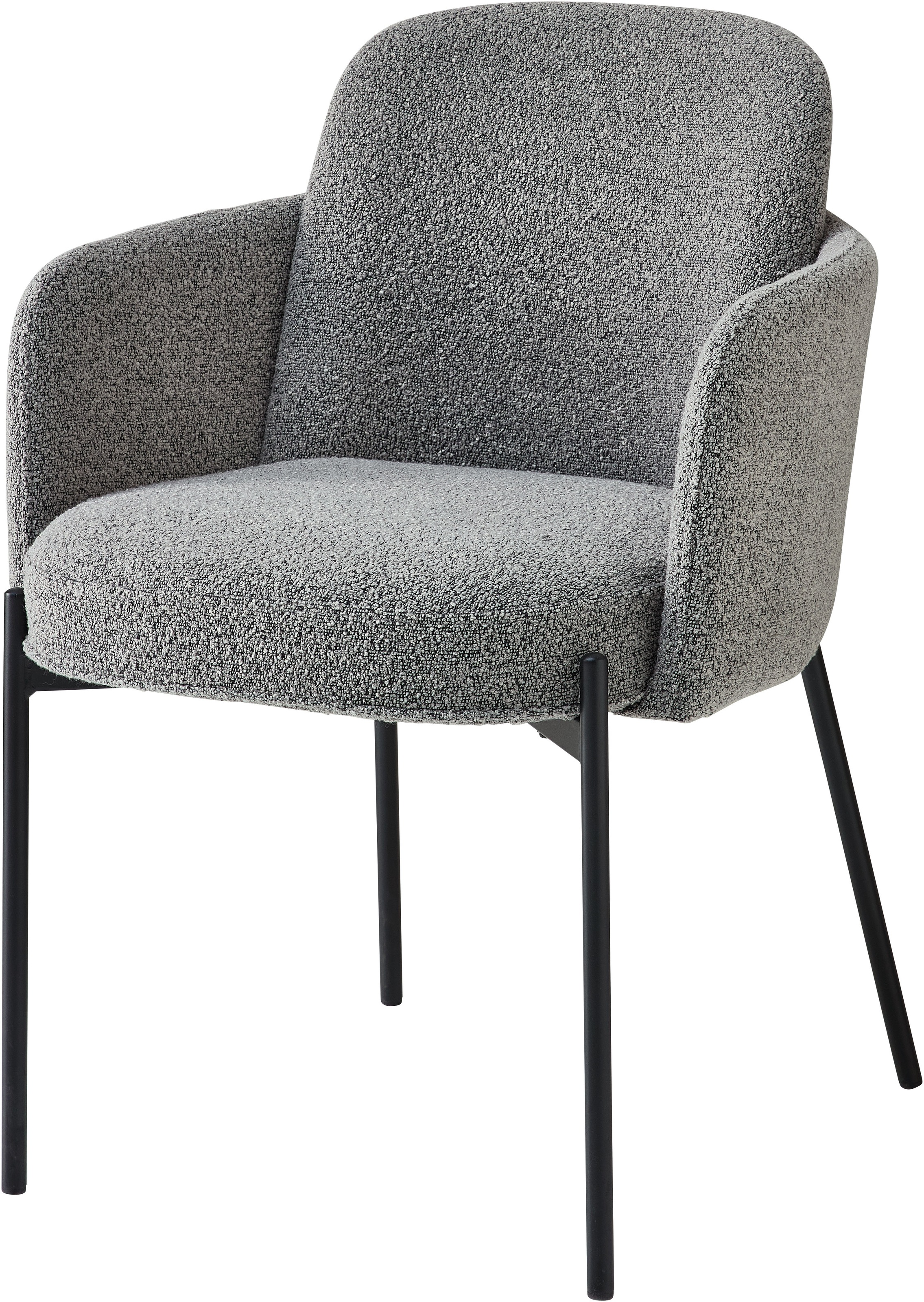 Stolkom Chaise avec accoudoirs »Flora BxHxT 61x84x63 cm« (Ensemble) 4 cuislargeur 61cm, ressorts ensachés dans l'assise