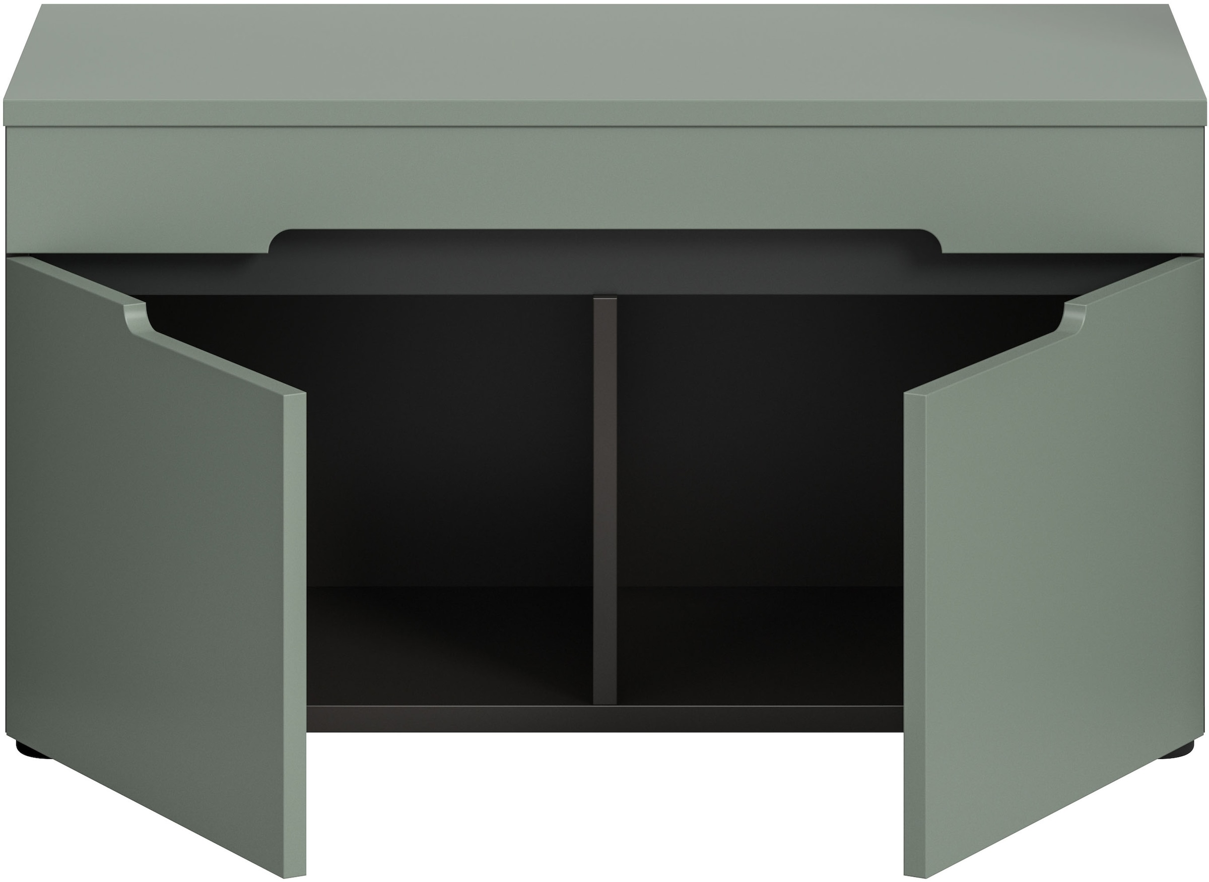 Home affaire Sitzbank »REHAT, TOPSELLER!, Breite 80cm, 2 Türen, 2 Fächer« in verschiedenen Farben erhältlich,  Garderobenbank, Flurbank, Dielenbank, Bank mit Stauraum, Bank