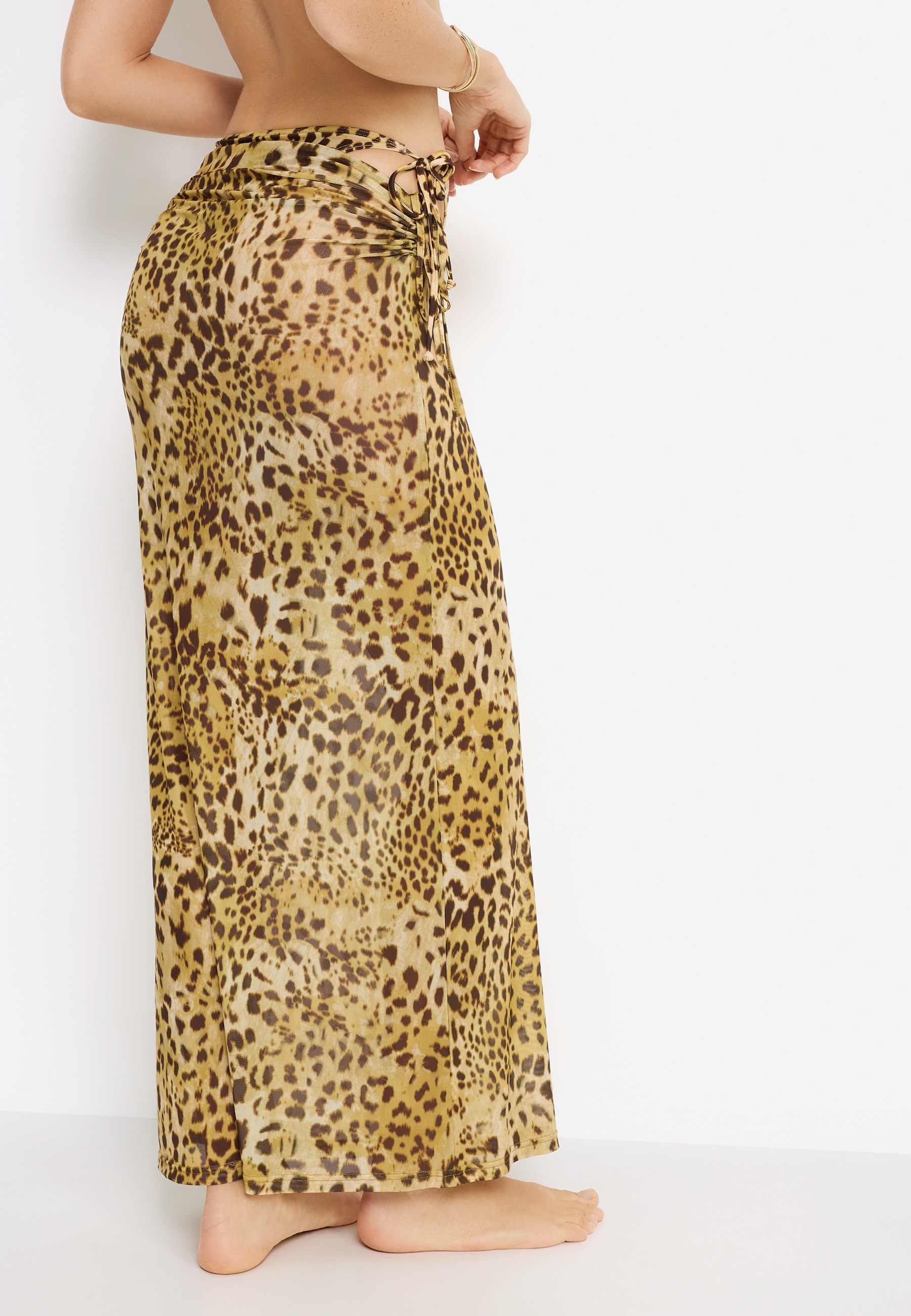 LSCN by LASCANA Meshrock in Maxilänge mit Animaldruck