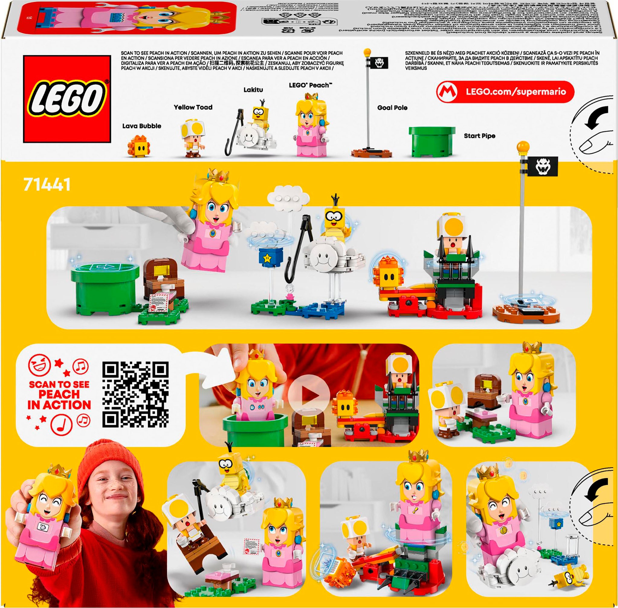 LEGO® Konstruktionsspielsteine »Abenteuer mit der interaktiven LEGO® Peach™ (71441), LEGO Super Mario« Made in Europe