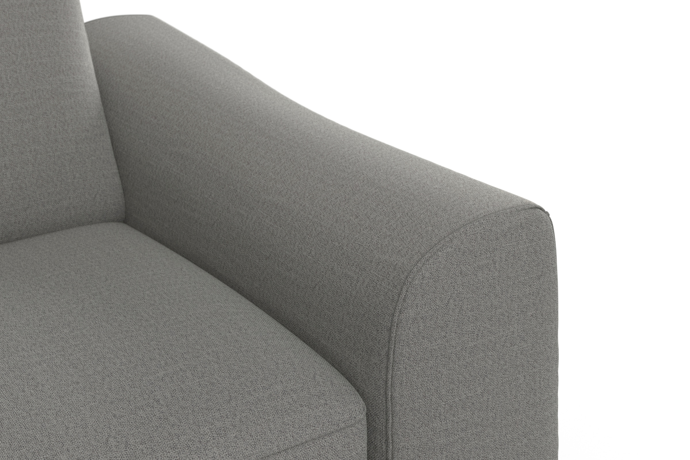 sit&more Ecksofa »Dundee L-Form« mit Federkern und Edelstahlfüssen, wahlweise mit Kopfteilverstellung