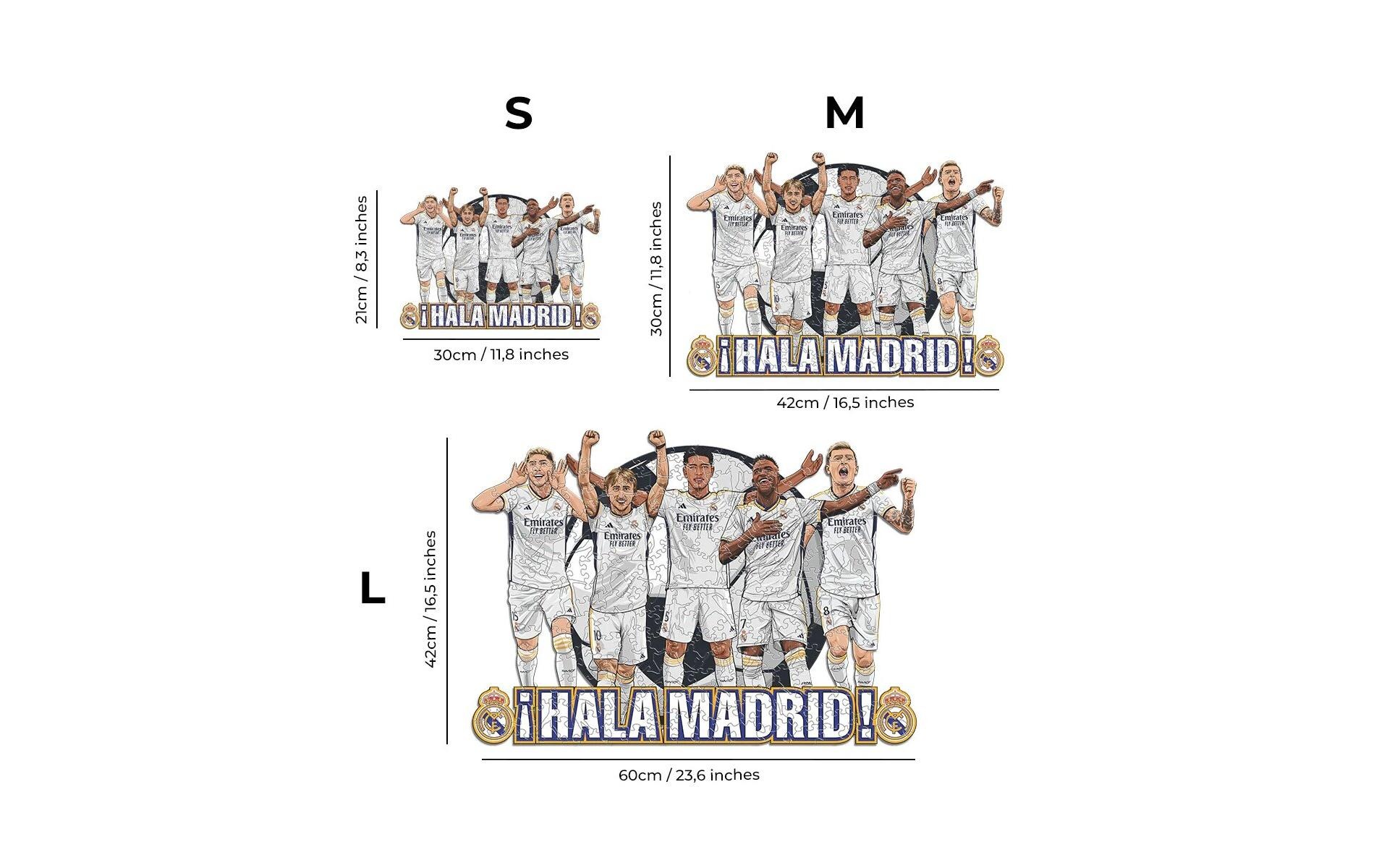   Puzzle »Iconic Real Madrid CF - 5 Spieler« Holzart: Birke (Herkunftsland: China)