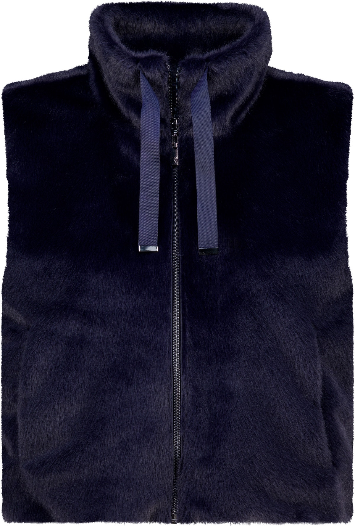 Monari Gilet en imitation fourrure »Weste Basic fake fur« coupe régulière avec col montant