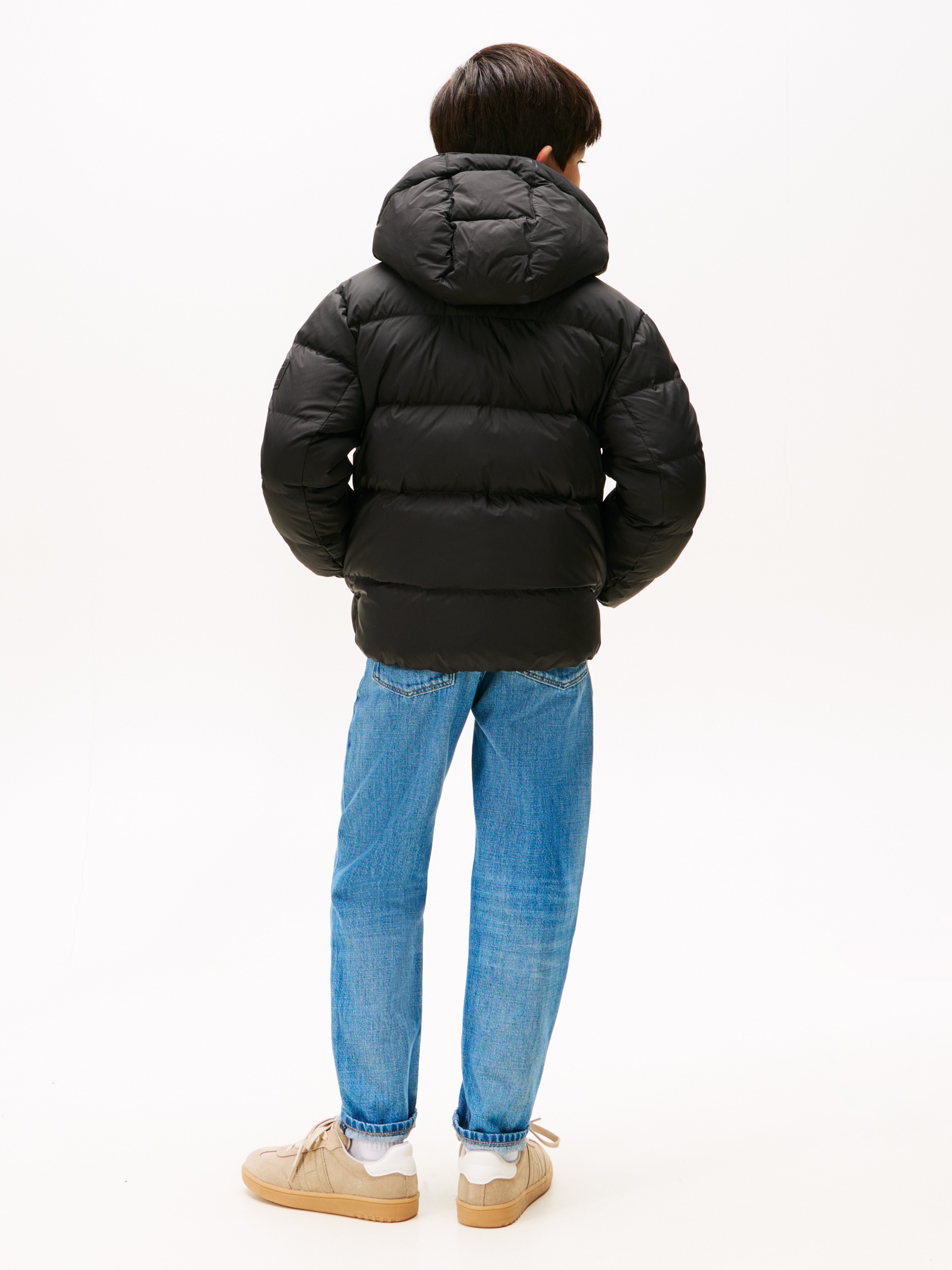 Tommy Hilfiger Veste matelassée »ESSENTIAL DOWN JACKET« avec capuche enfants jusqu’à 16 ans