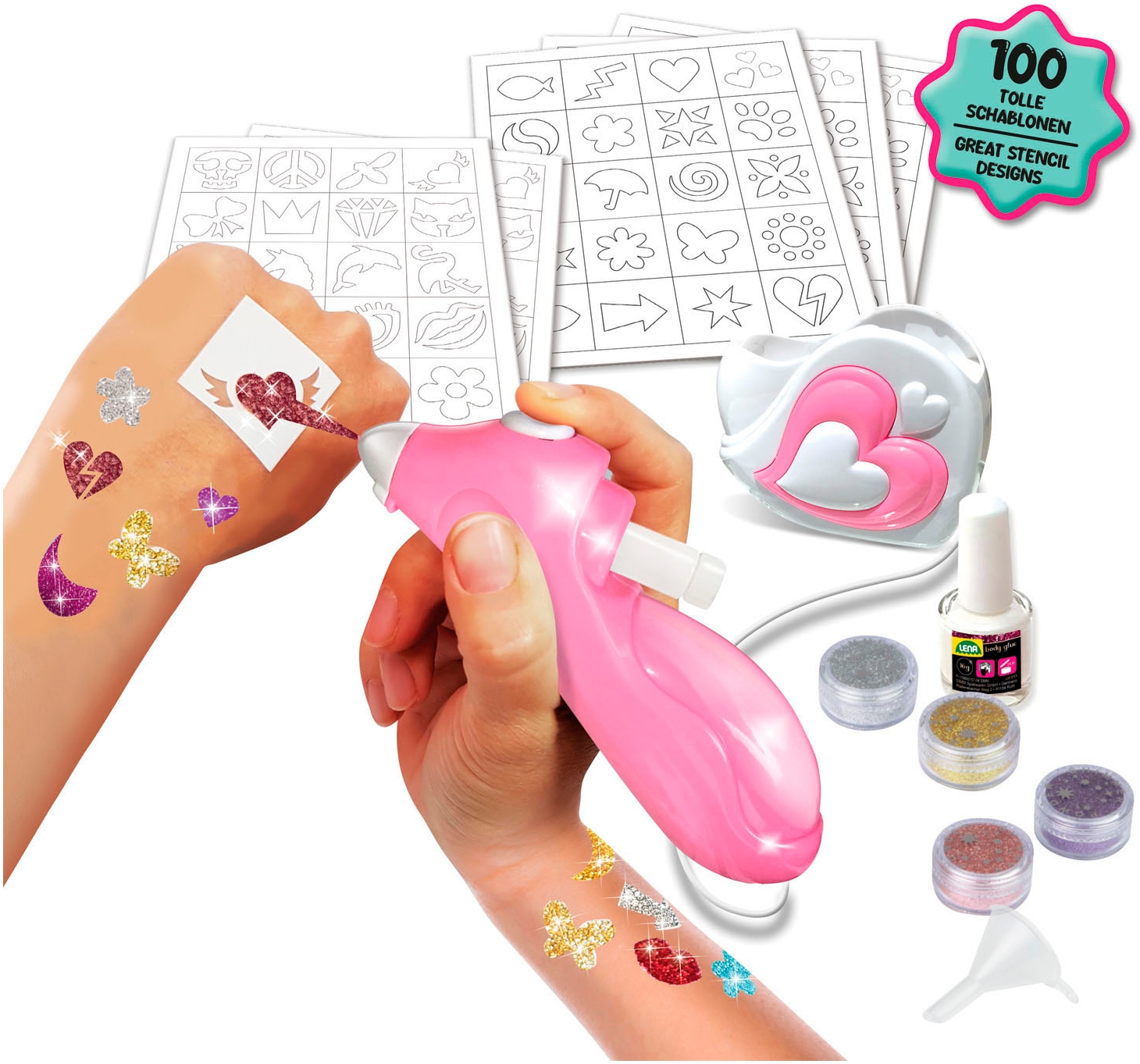 Lena® Set créatif »Airbrush Tattoo Studio«