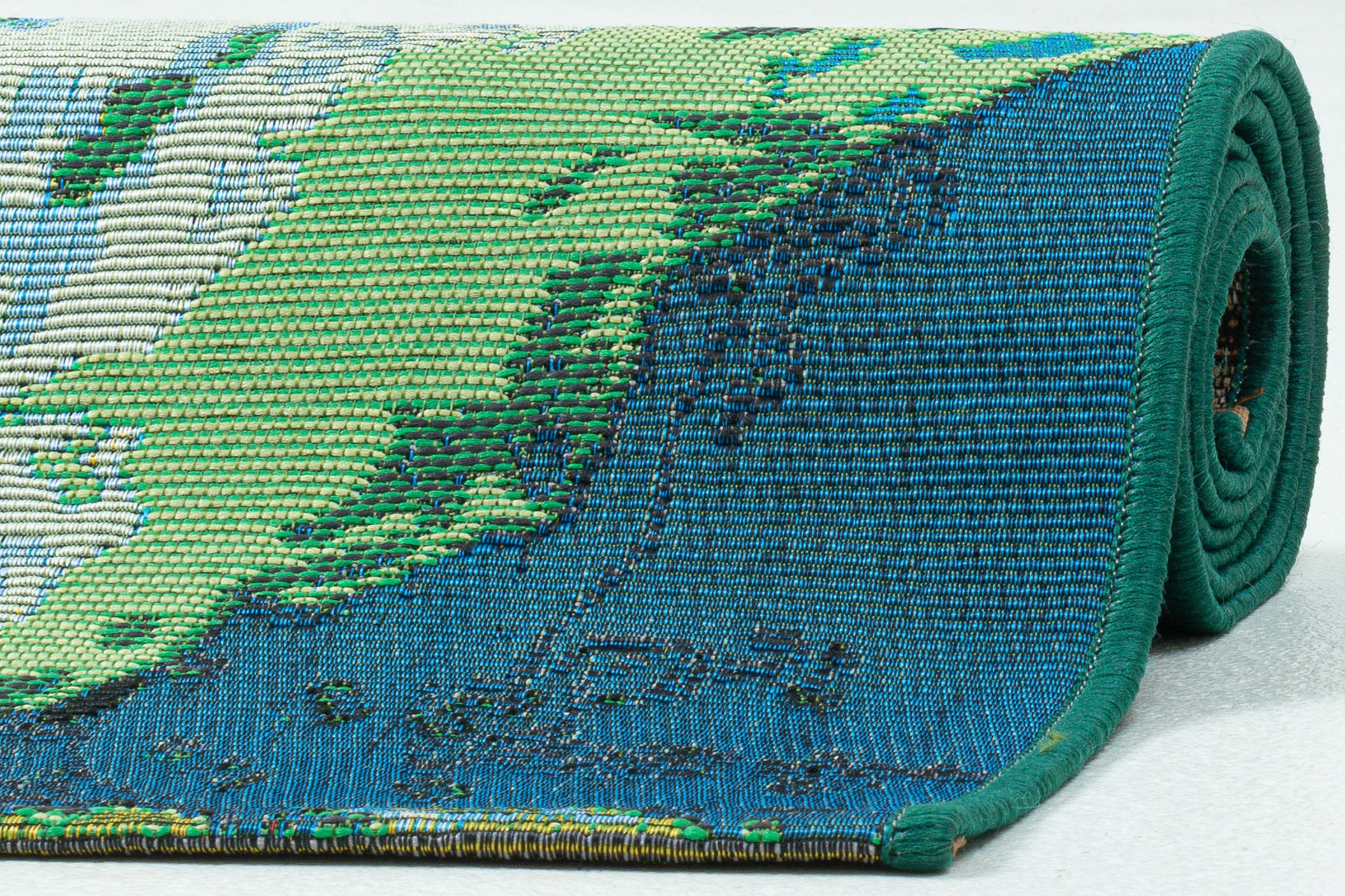Sansibar Tapis »Rantum Beach SA-024« Rectangulaire 5 mm Höhe Tissu plat, design moderne, motif planche de surf, adapté intérieur & extérieur