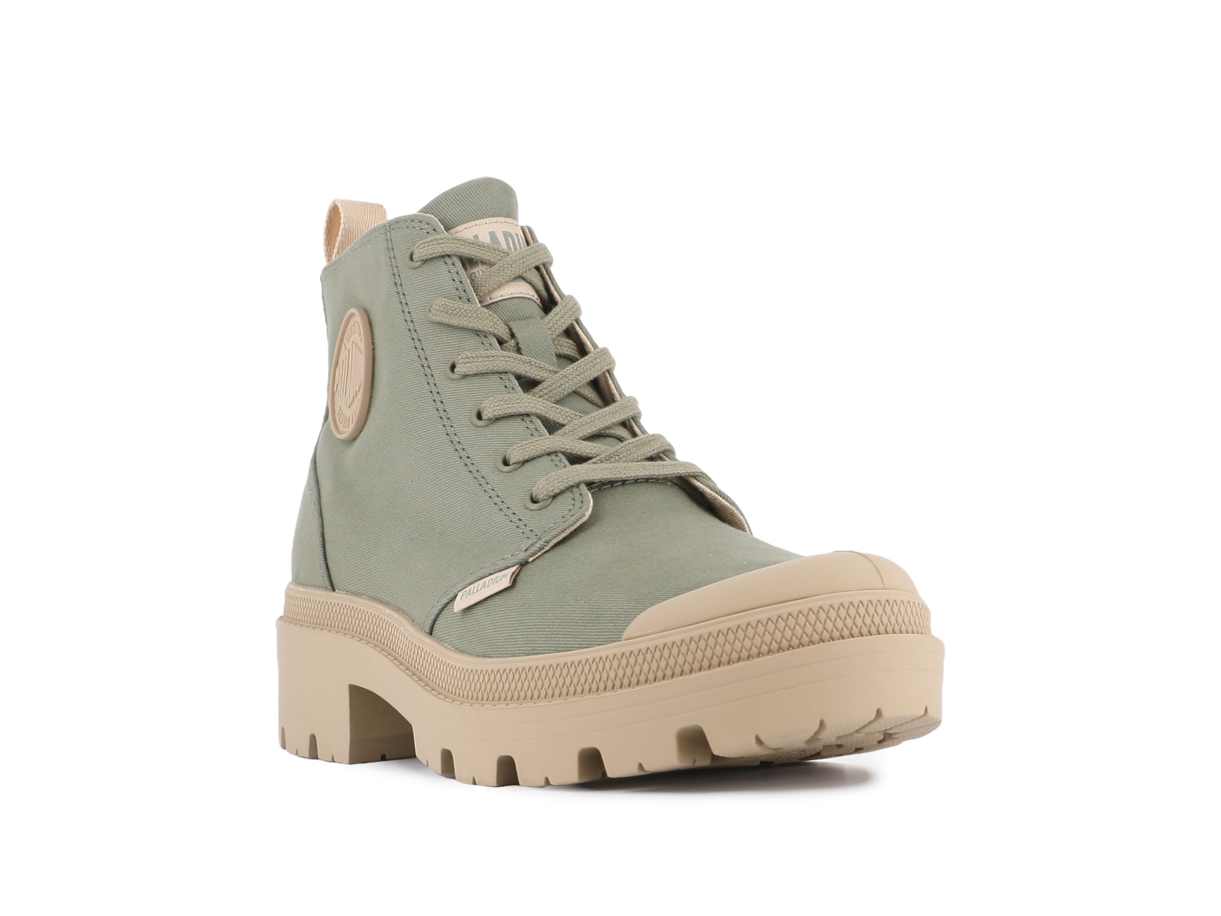 Palladium Schnürstiefelette »PALLABASE TWILL«  Schnürstiefel, Schnürboots aus Canvas mit Reissverschluss