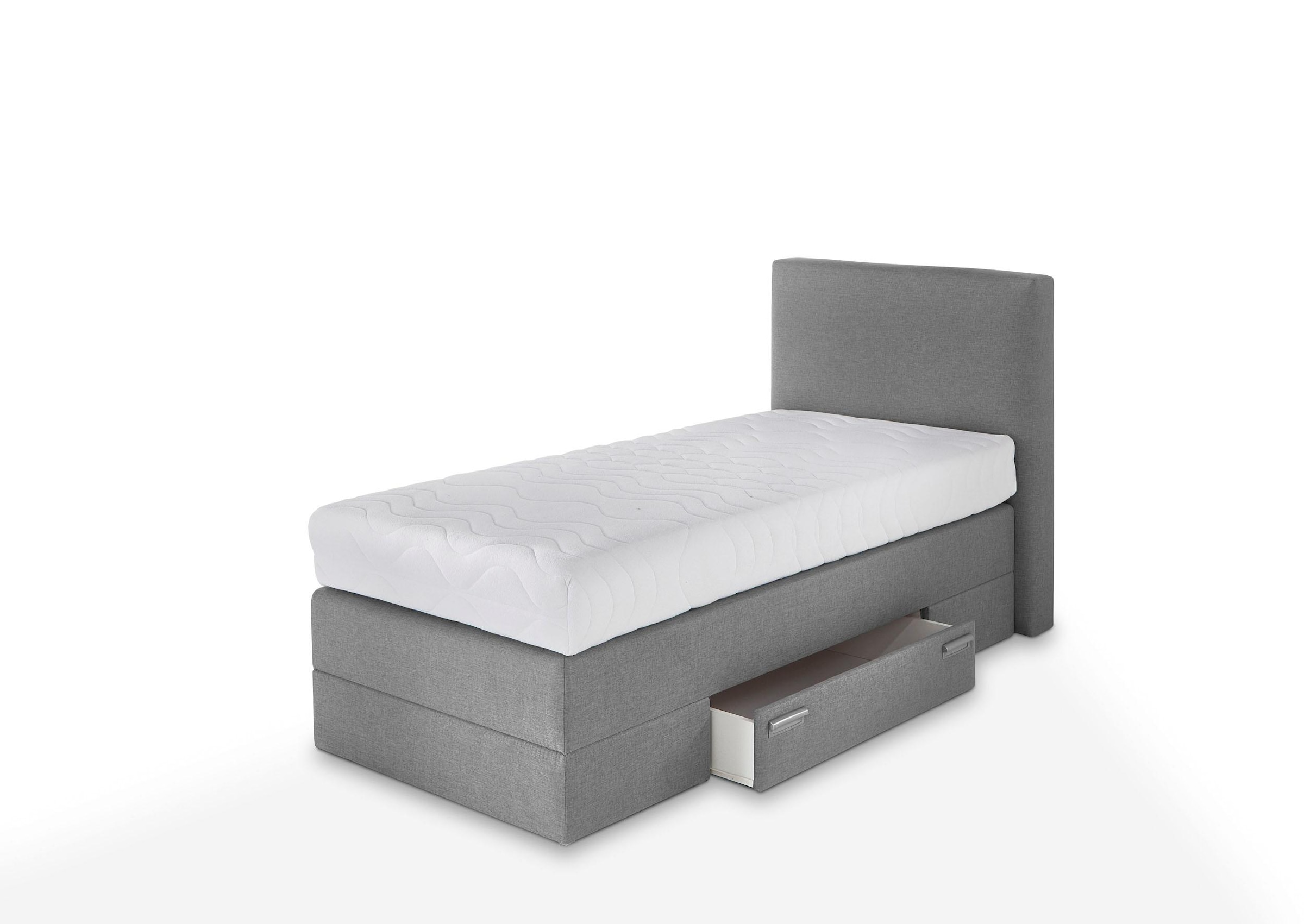 Westfalia Schlafkomfort Lit boxspring avec tiroirs et coussins décoratifs