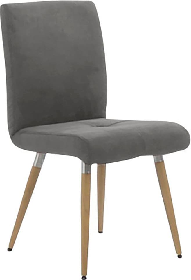 K+W Komfort & Wohnen Chaise à 4 pieds »6411« () Avec capitonnage assise, poignée en acier inoxydable au dos, pieds en bois massif