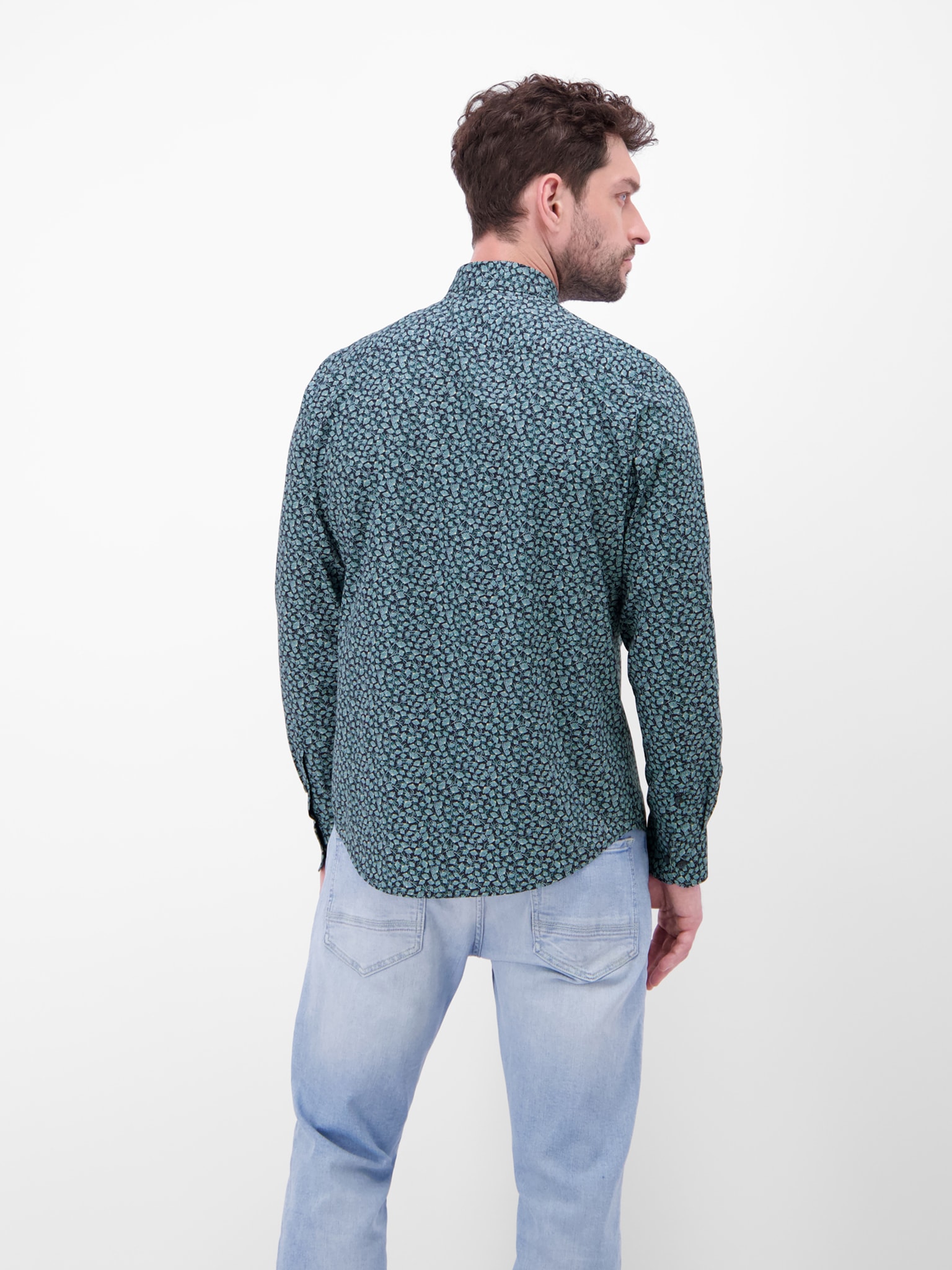 LERROS Chemise à manches longues mit Allover-Minimal-Print