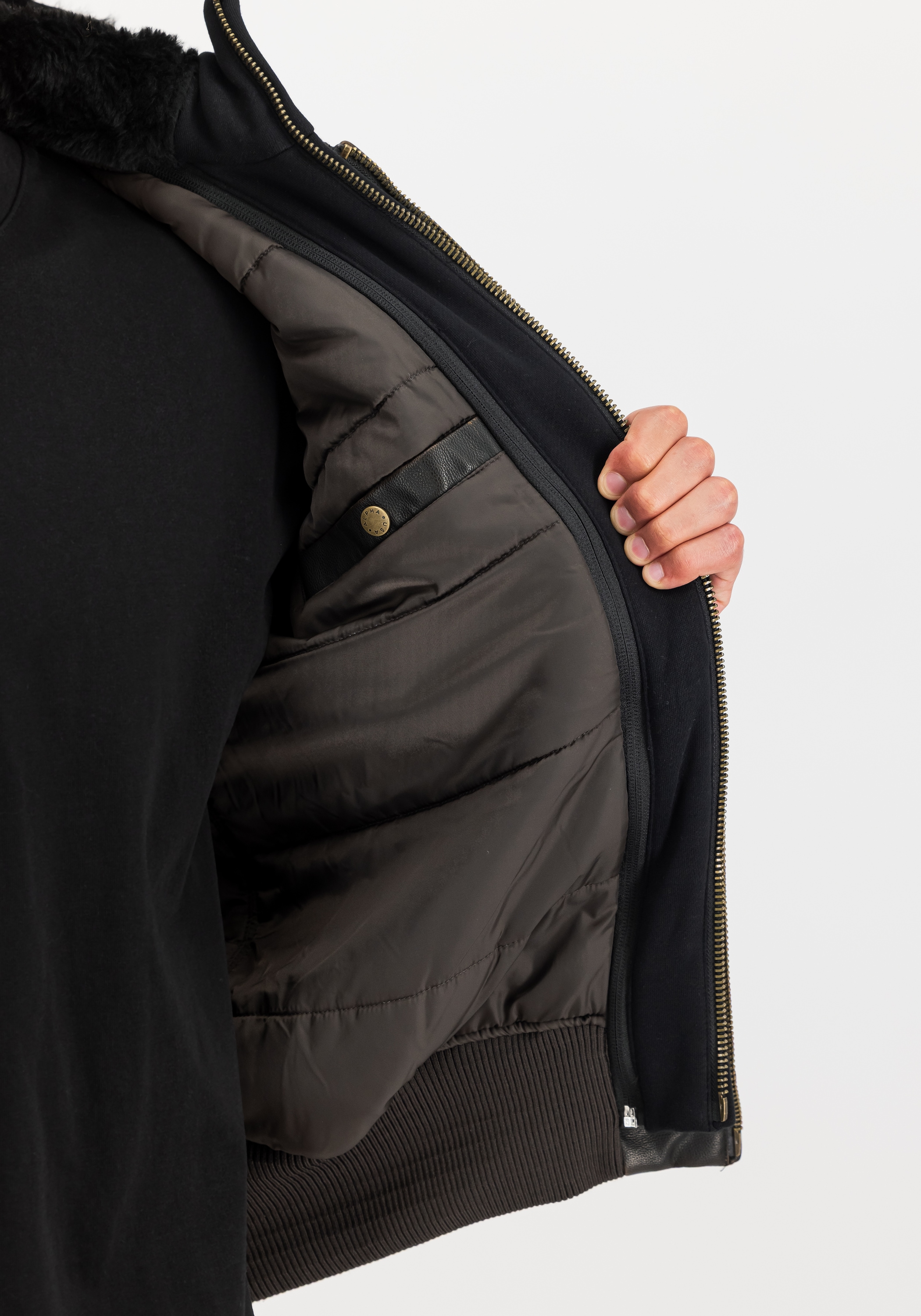 Alpha Industries Veste en cuir »MA-1 D-Tec FL Slim«