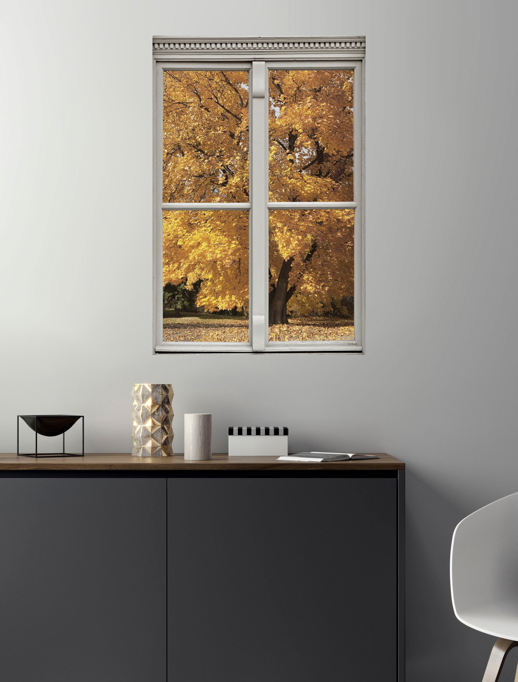 queence Wandsticker »Baum« Wandsticker, Wandbild, selbstklebend, 3D, Fenster