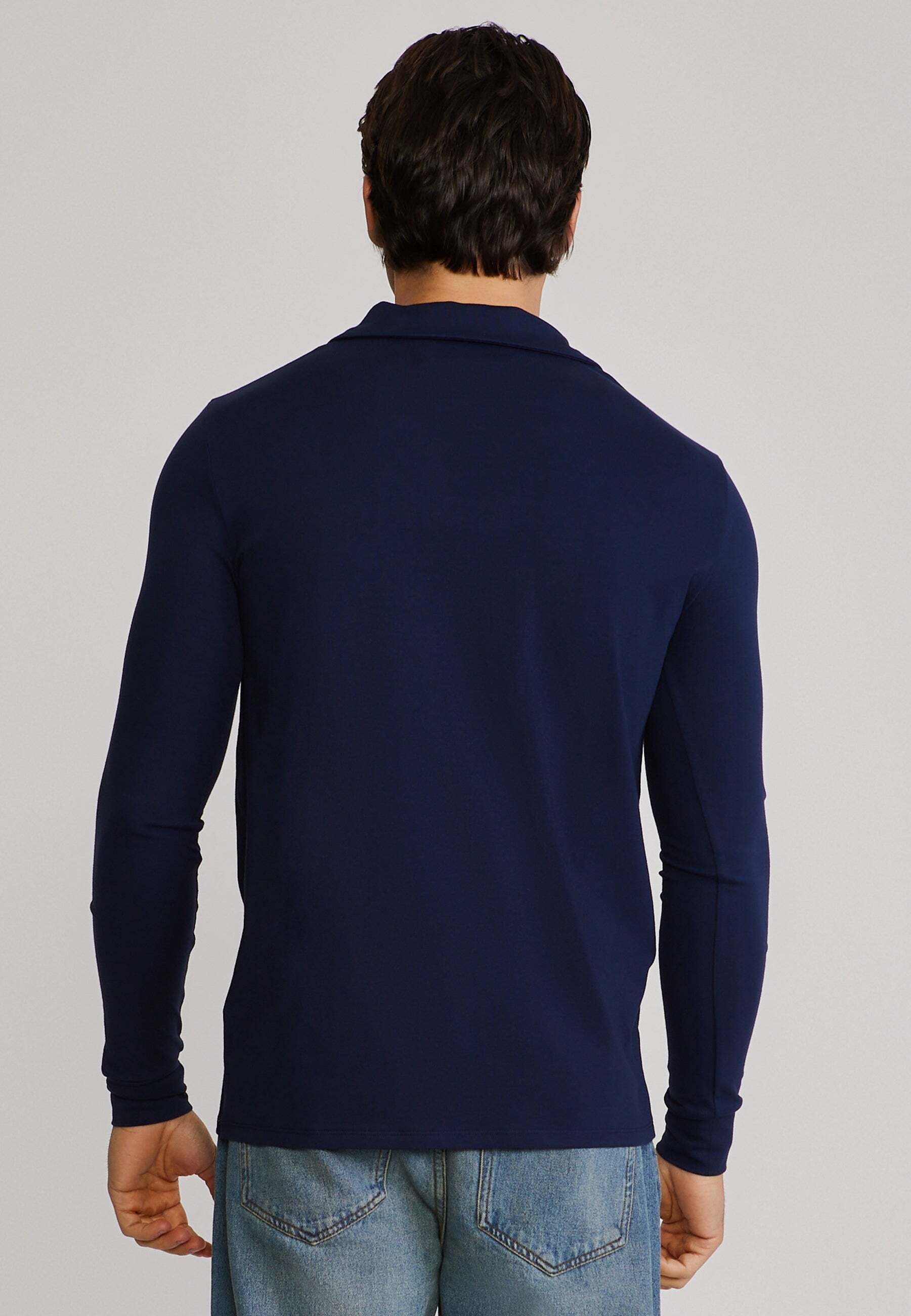 Siksilk Langarm-Poloshirt »Siksilk Langarmpolo Revere«