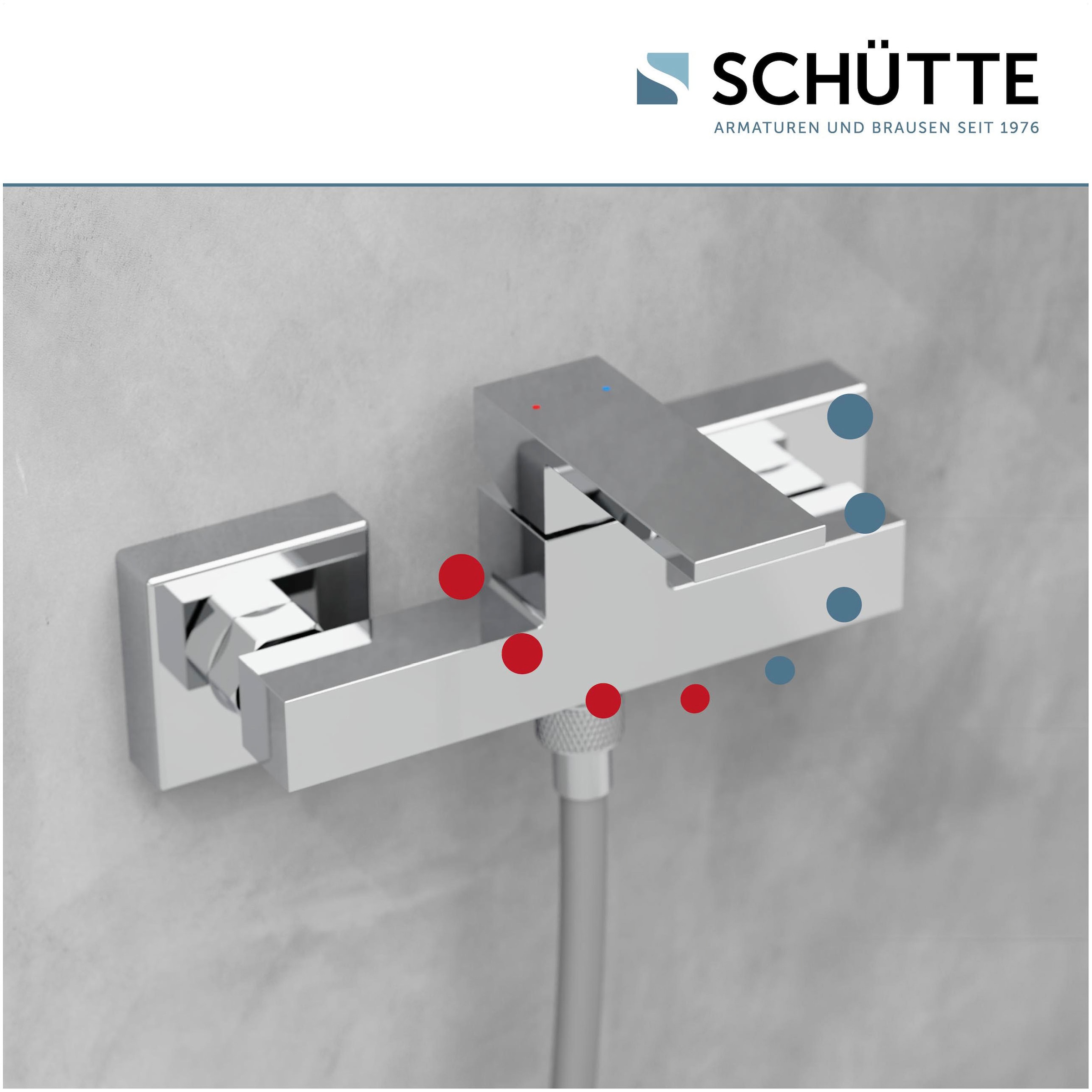 Schütte Duscharmatur »Tokyo« Wasserhahn Bad, Mischbatterie Dusche in Chrom