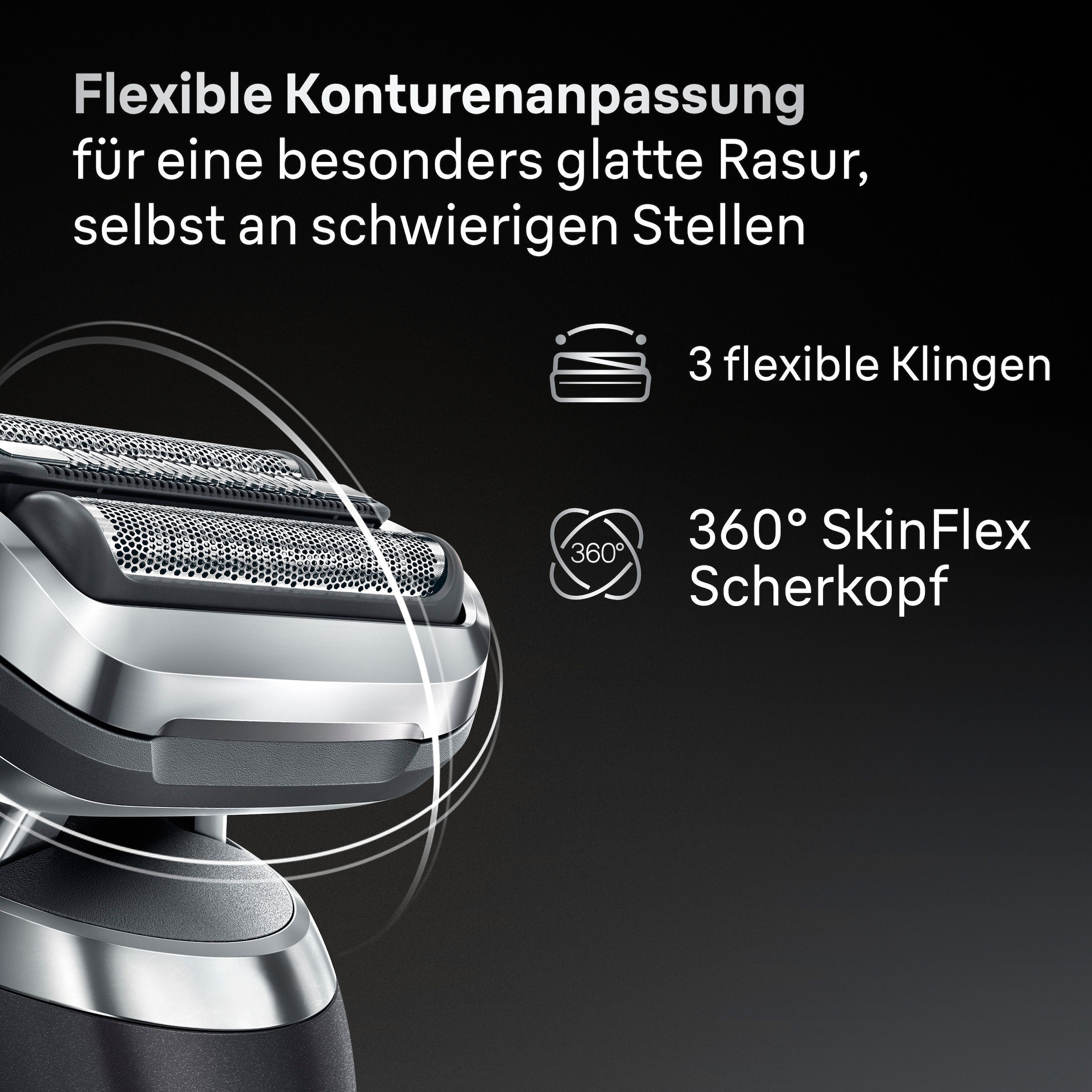 Braun Elektrorasierer »Series 7 72-G7865cc« Smart Care Center 3 Stk. Aufsätze 4in1 SmartCare Center, +3 Aufsätze, 100% wasserdicht, Made in Germany