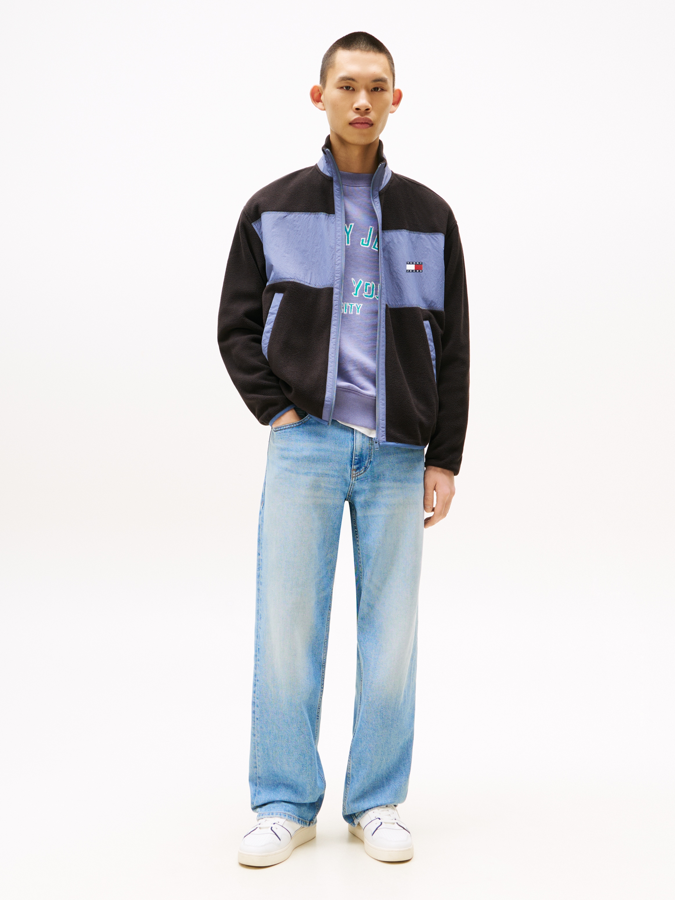 Tommy Jeans Sweater »TJM RLX FZ POLAR FLEECE EXT« Mit Rundhalsausschnitt