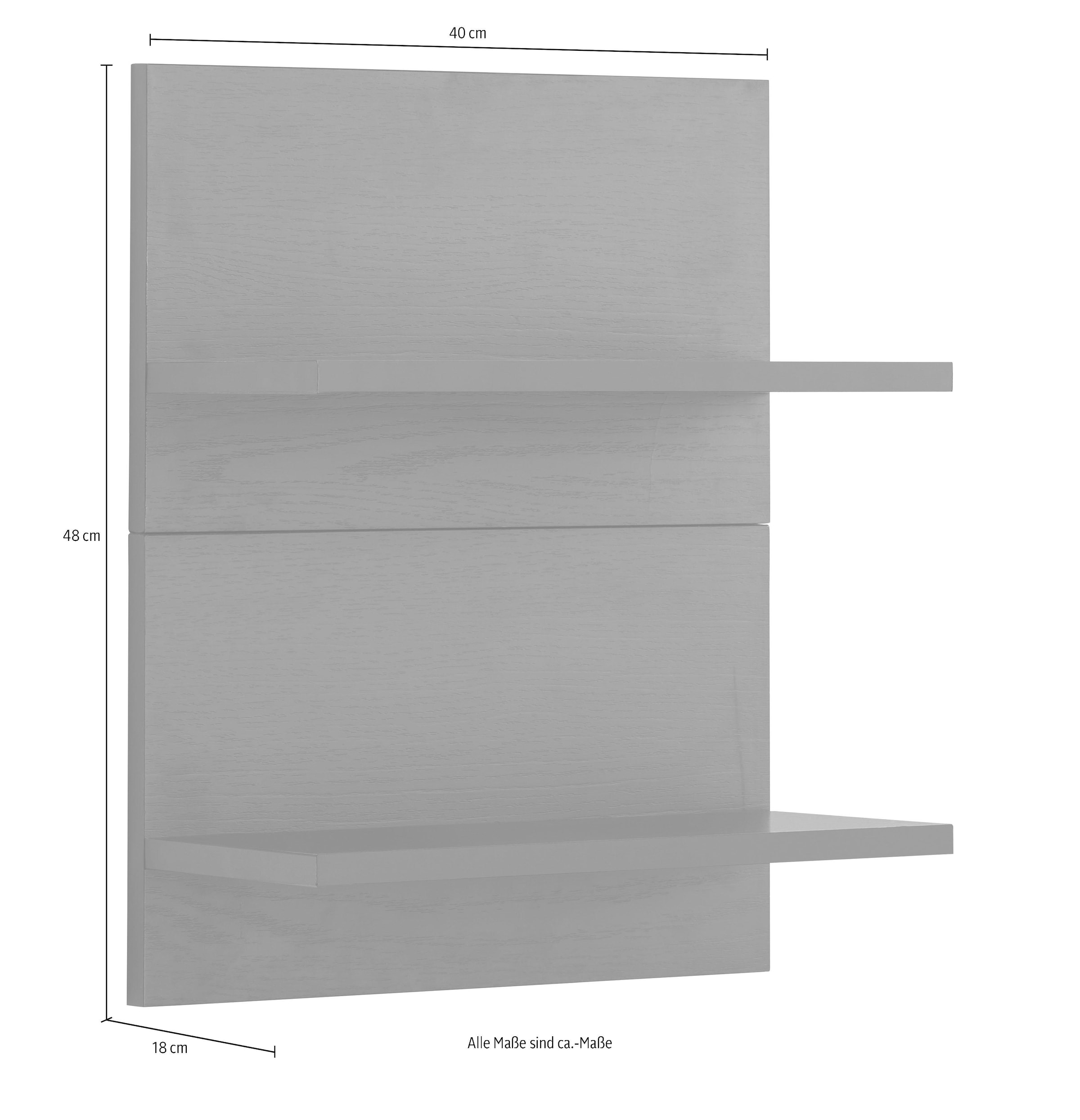 KOCHSTATION Hängeregal »KS-Tulsa« 40 cm breit, 2 Ablagen