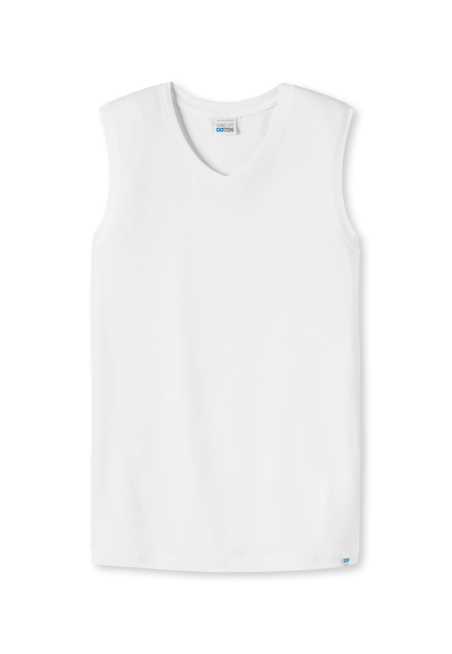 Schiesser Tanktop »Long Life Cotton« mit V-Ausschnitt, Cotton-Mix